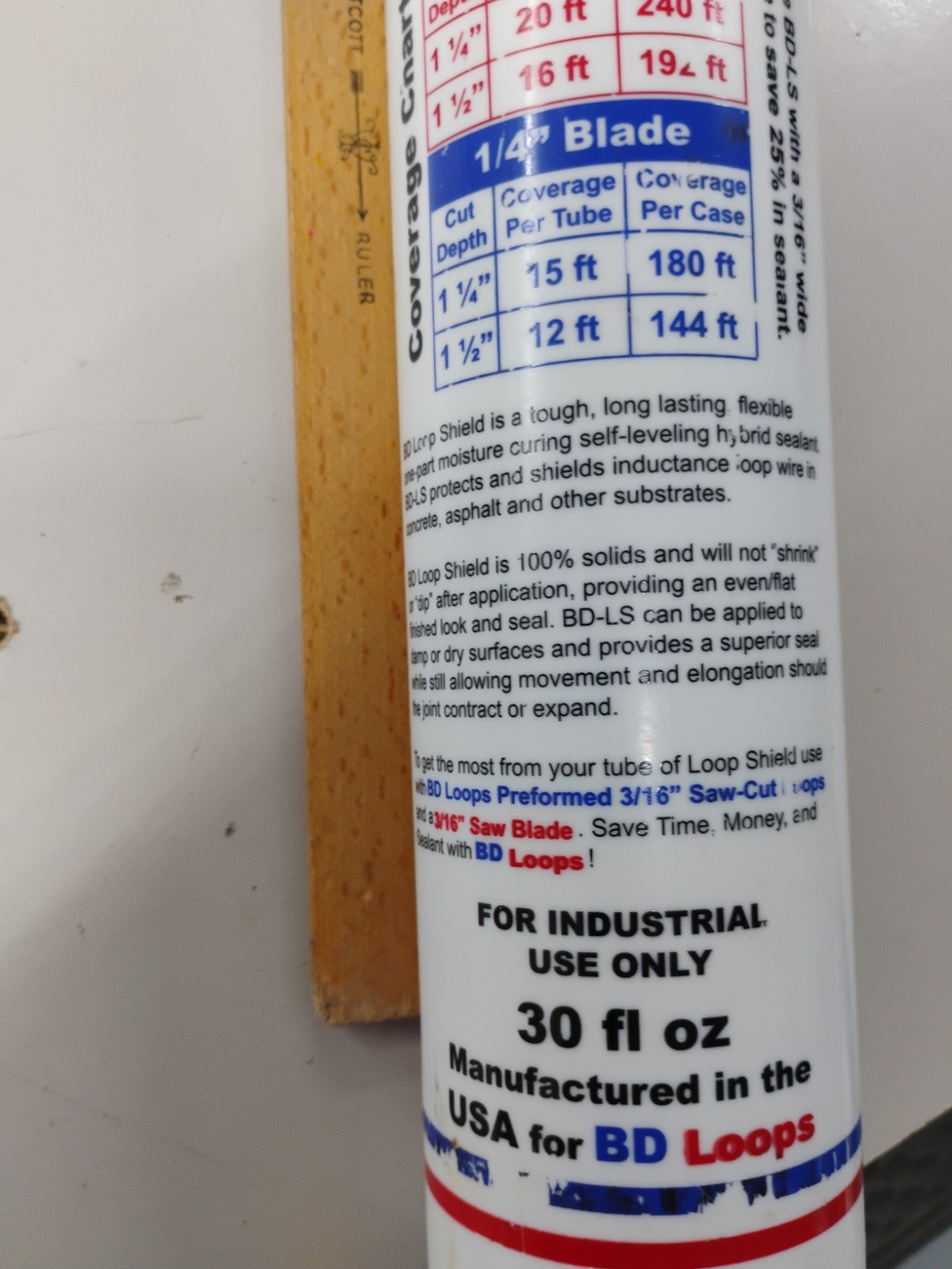 BD-LS Loop Shield Sealant 30 oz Tube. Open Box. Unable To Read Date