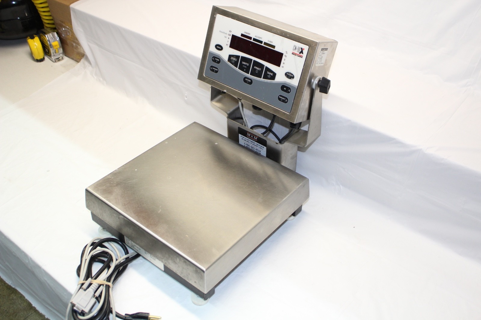 Rice Lake, CW-90X-25, Washdown Checkweigher 25lb x 0.005lb 115VAC 10×10 NTEP RS