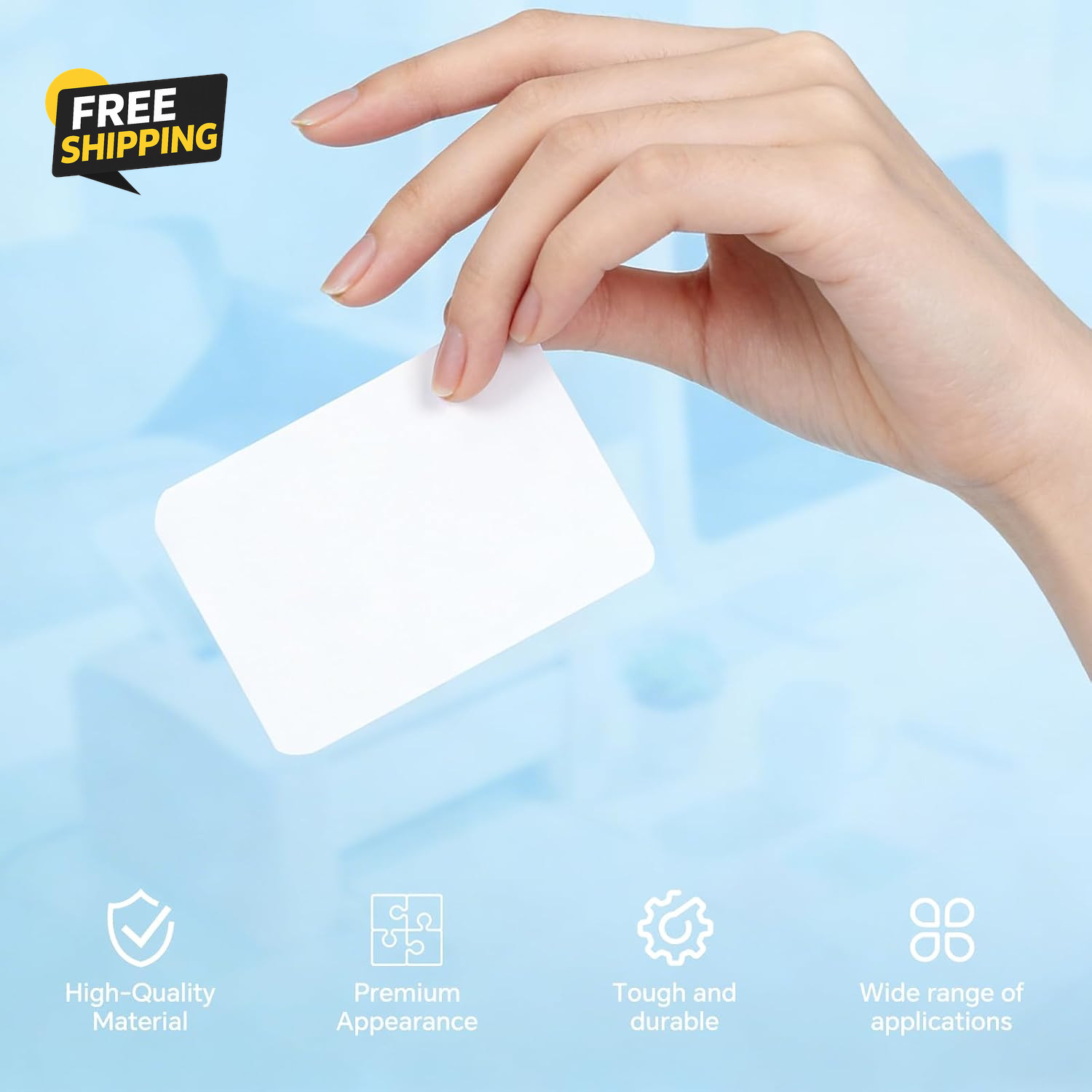 500 Pack CR80 PVC ID Cards 30Mil Blank White Plastic Badge Printer Cards