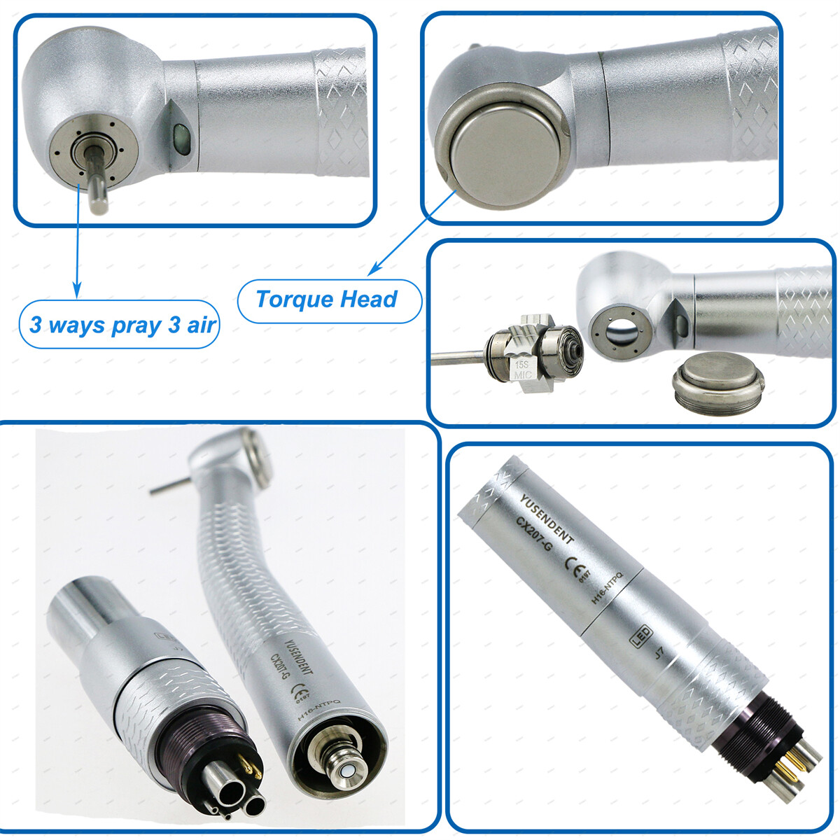 US COXO Dental Handpiece Fiber Optic High Speed Turbine LED Coupler For KAVO NSK