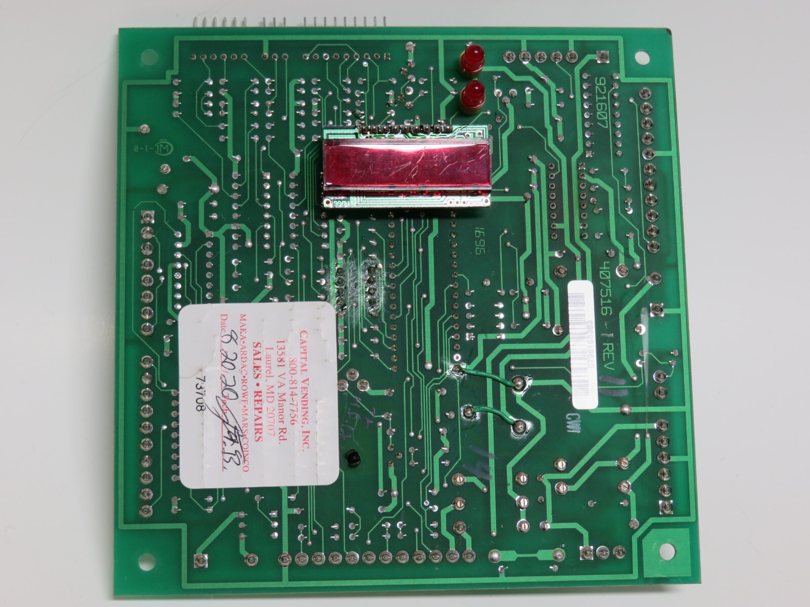 Vend Rite 360 Laundromat Soap Vendor Detergent & Bag Vending Control Board