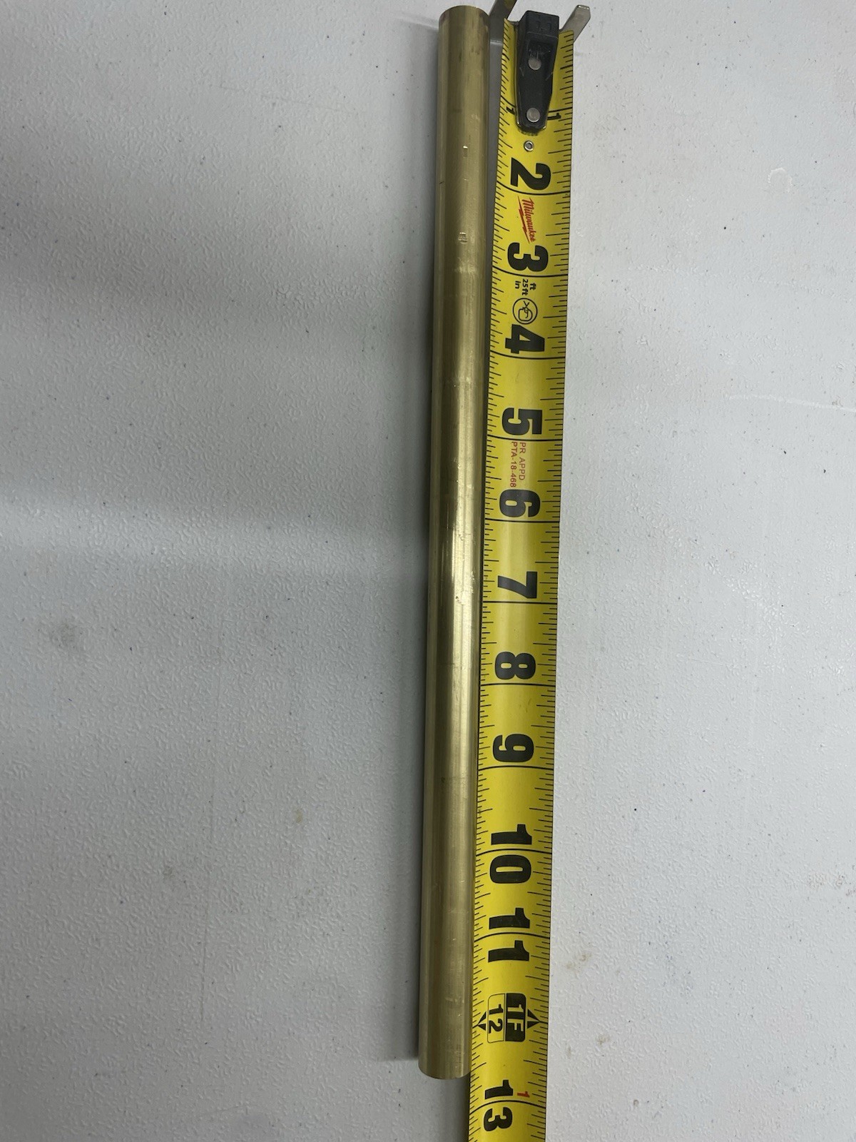 360 Brass Round Rod 5/8 in Diameter x 12 in Length Solid Bar