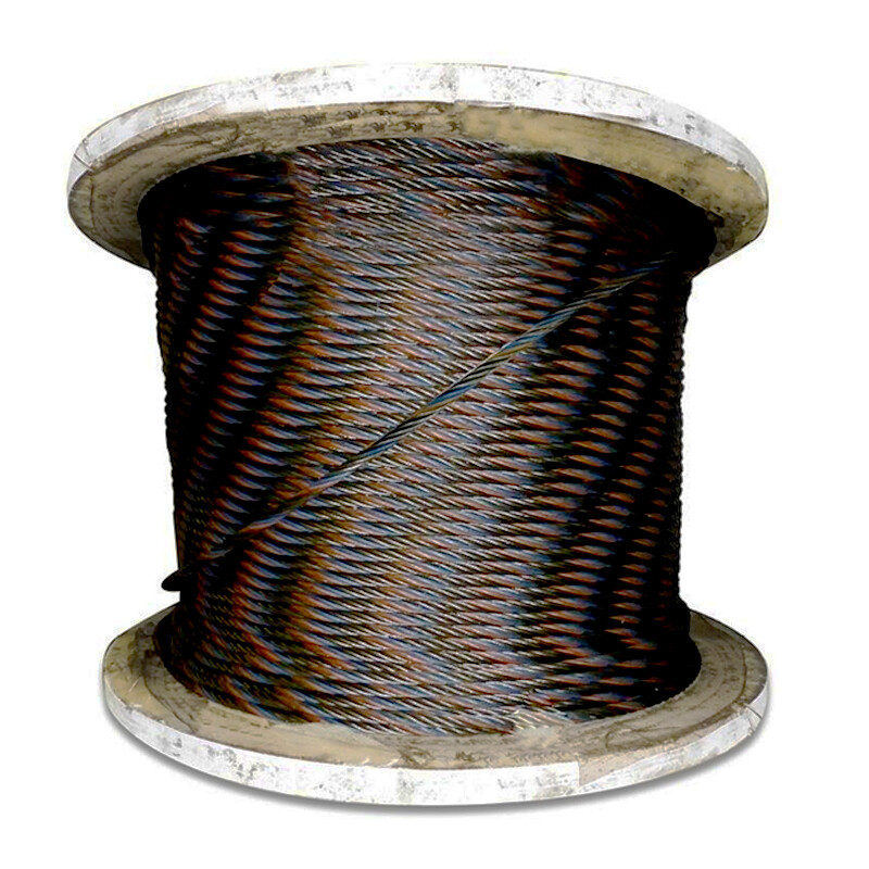 3/8″ Bulk Steel Wire Rope 1,000 FT 6×19 EIPS Crane Winch Rigging Zipline Premium