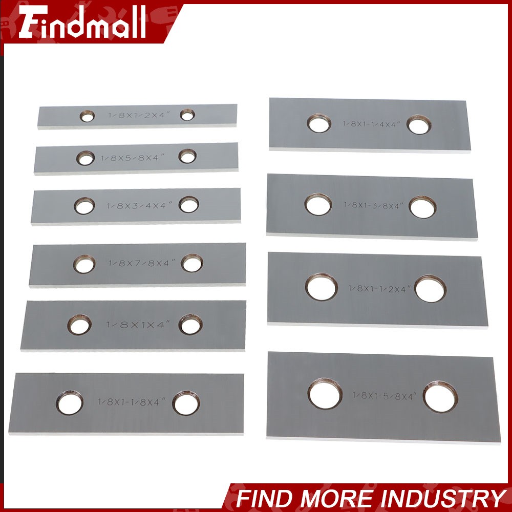 Findmall 1/8 × 4″ 10 Pair Precision Parallel Set 0. 001″ Hardened Steel In Case