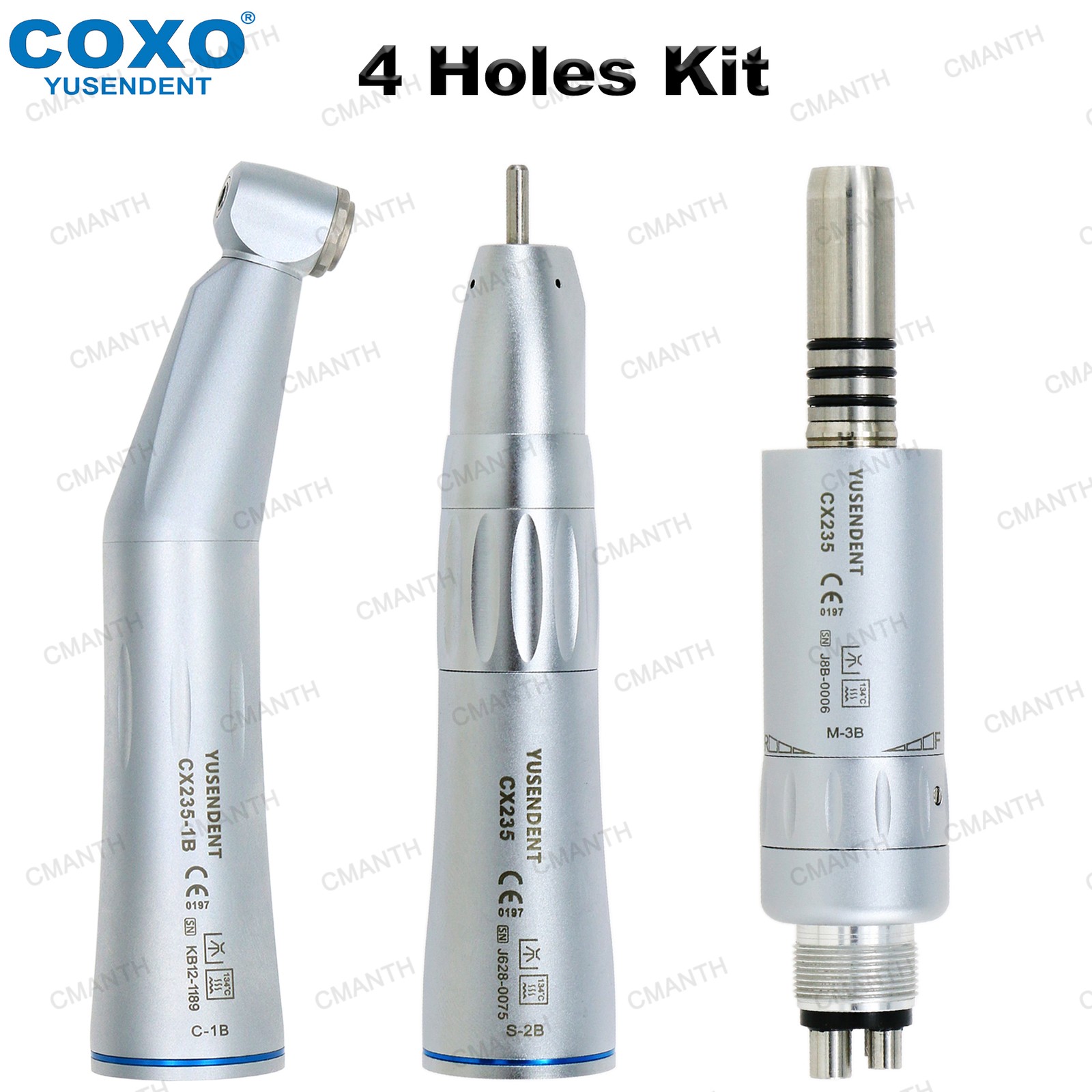 US COXO Dental Slow Speed Contra Angle Inner Water Air Motor Straight Handpiece