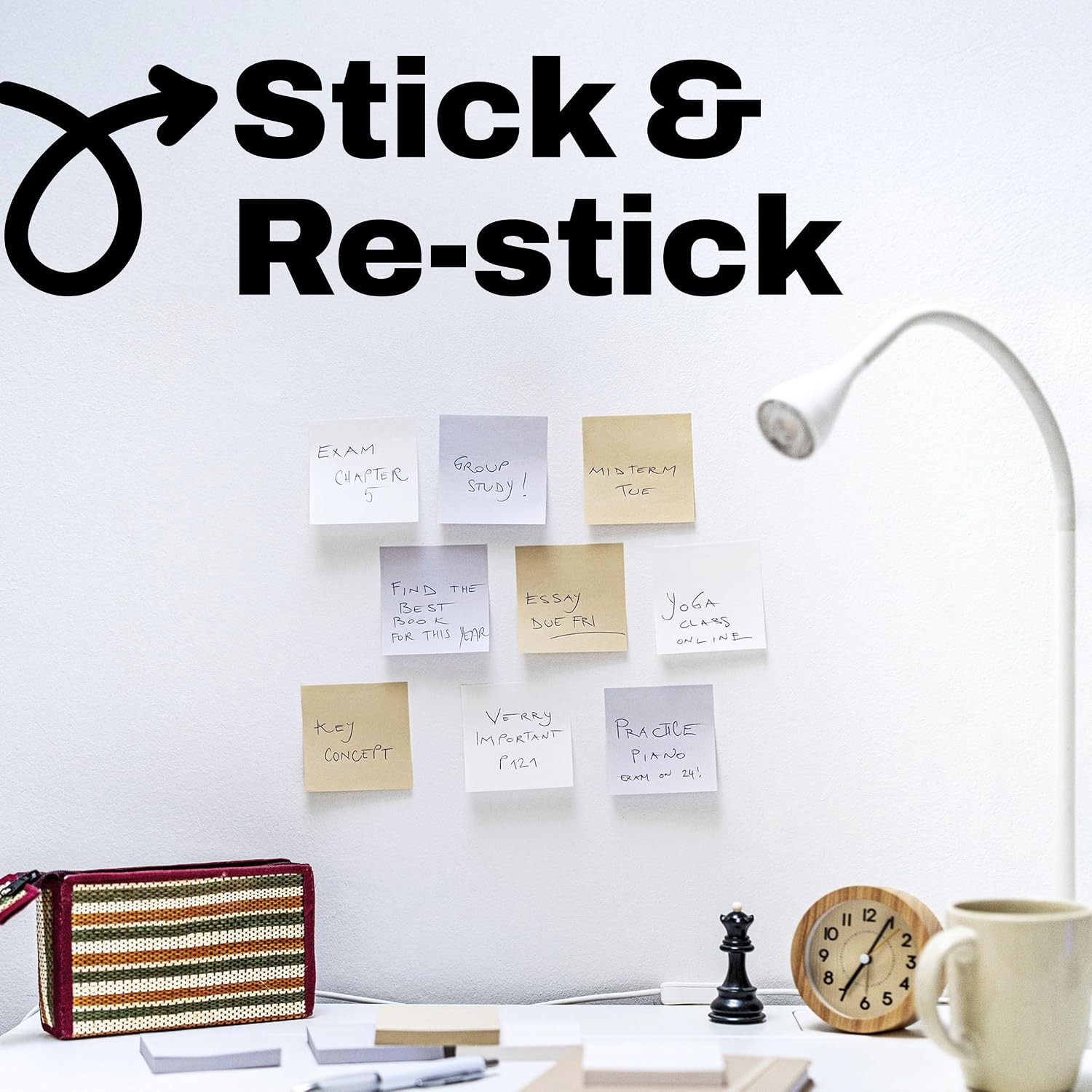 Post-It Super Sticky Notes, 3 X 3 In, Neutrality, 5 Pads, 90 Sheets/Pad | School