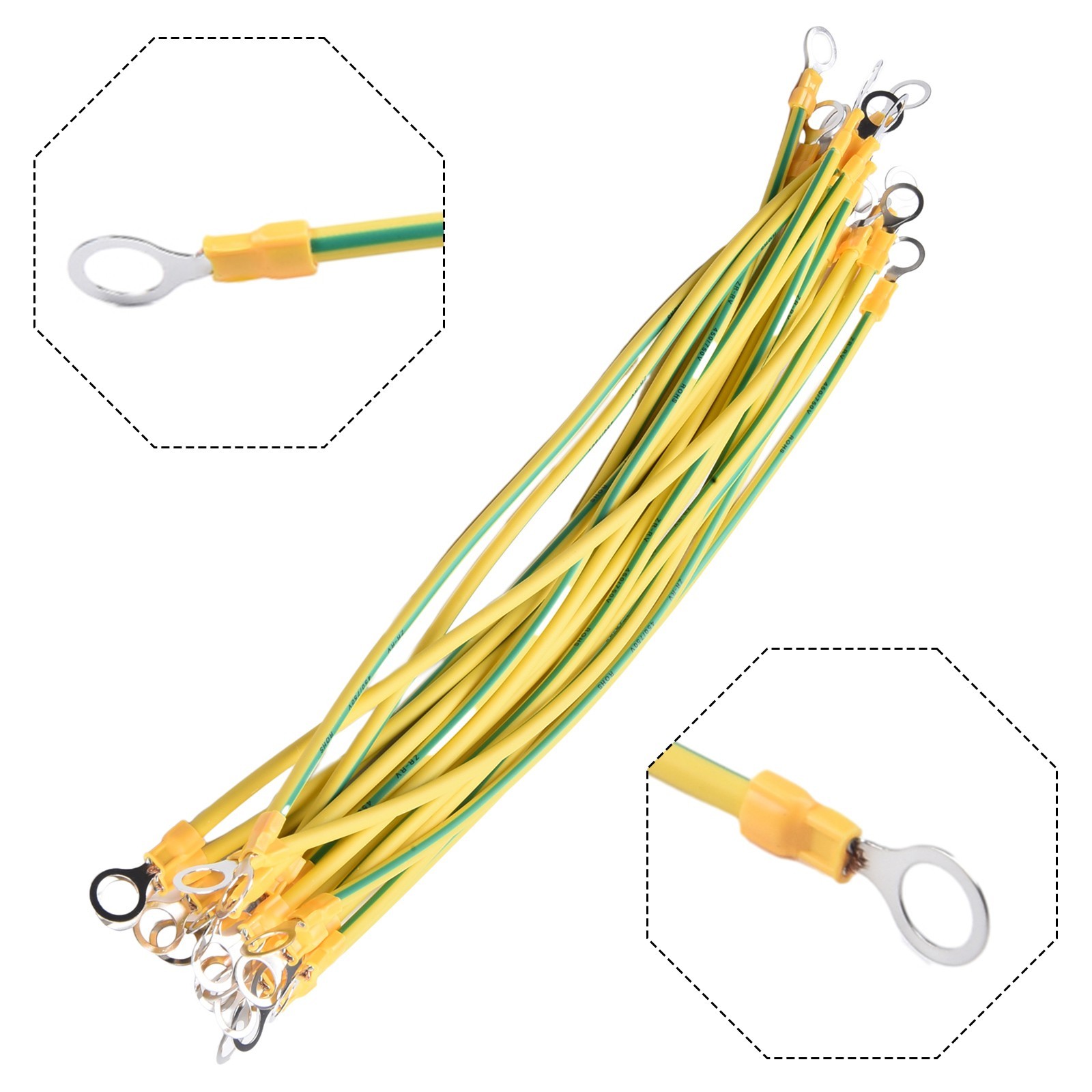 Ground Wire Accessories 10cm/20cm/30cm BVR Solar PV Ground Wire Flexible Copper