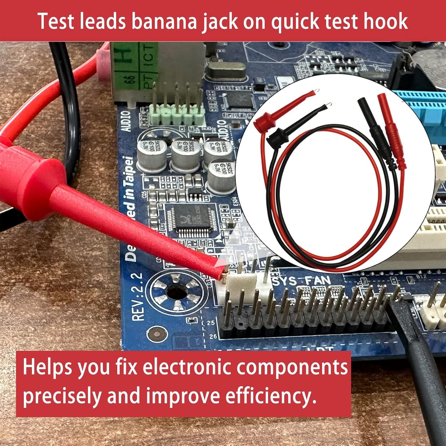 CAT III 1000V Multimeter Leads with Alligator Clips