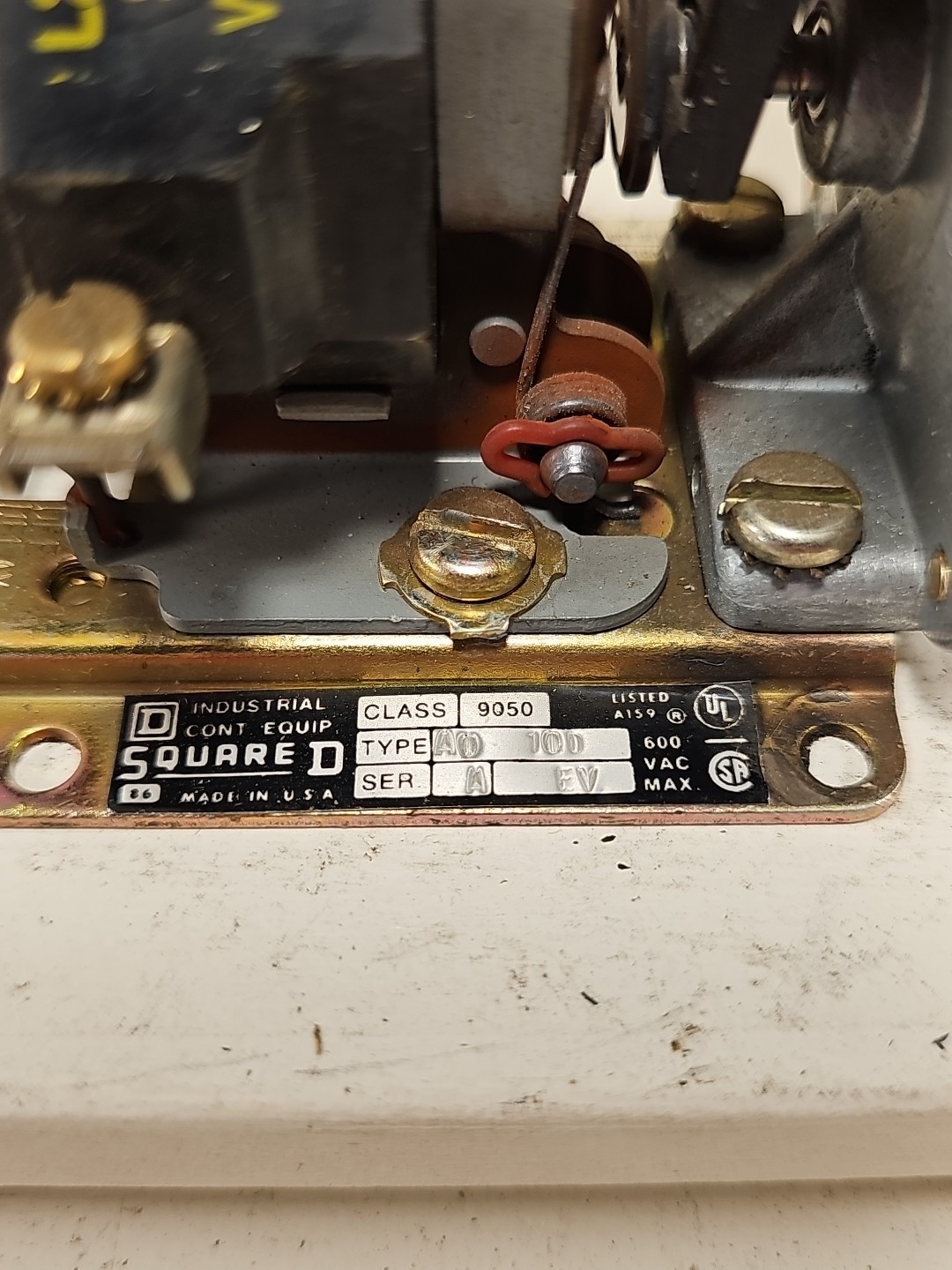 NOS New SQUARE D 9050 AO10D PNEUMATIC TIMER 600V L2959 S49 W32A COIL ECS