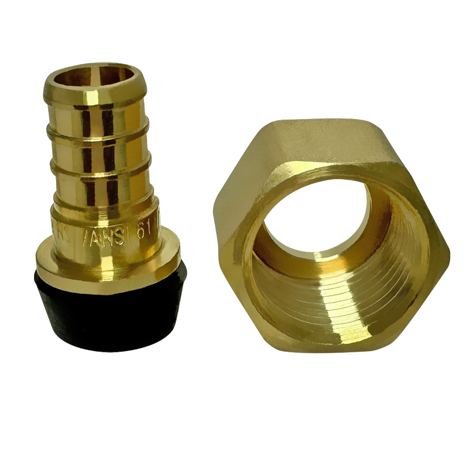 100 Pcs XFITTING 1/2 Inch Pex x 1/2 Inch Female Swivel Adapter, Brass