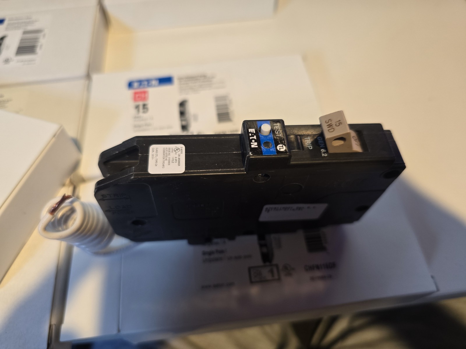 New Eaton Circuit Breaker 4x CHFN120DF 20 Amp And 4x CHFN115DF 15A AFCI/GFCI