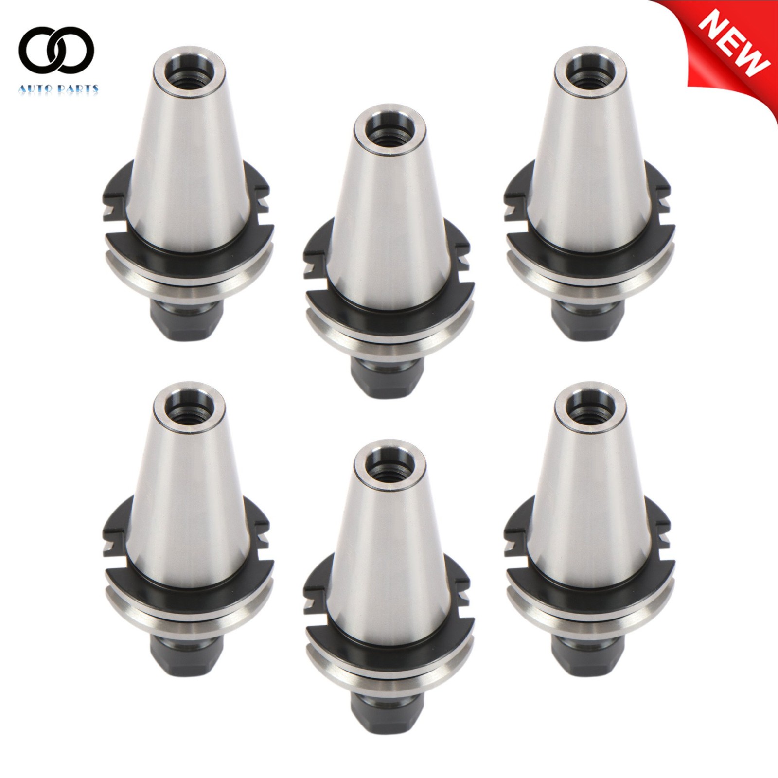 6 Chucks CAT40-ER16 Collet Chuck 2.76″ 70mm Length Tool Holder Set 0.00015″