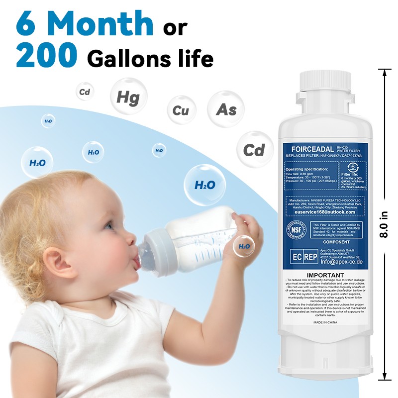 For Samsung Refrigerator Water Filter 2Pack HAF-QIN DA97-17376B DA97-08006C