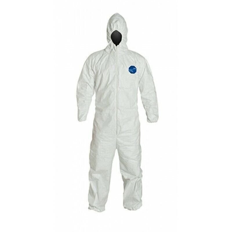 Dupont TY122S Tyvek Coverall Bunny Suit Hood and Booties Size M – 5XL – VARIETY