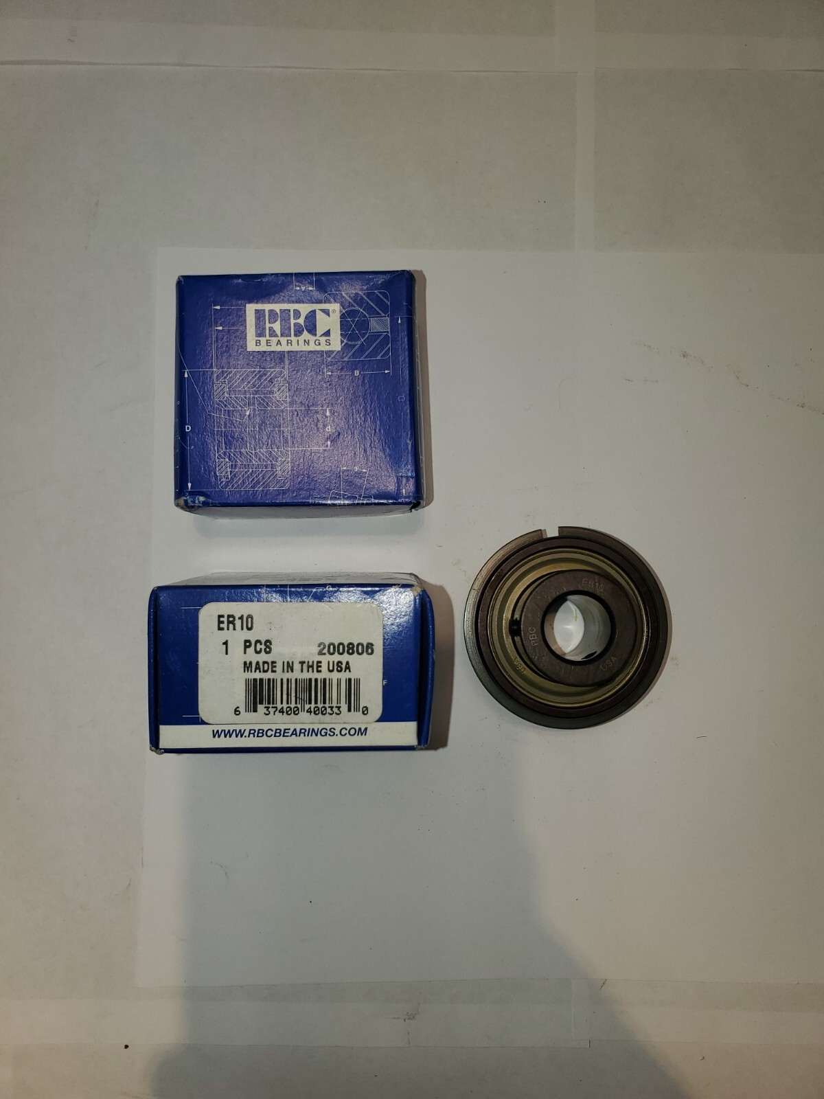 PAIR of RBC Bearings ER10 NICE Ball Bearings, 5/8″ Bore, NEW