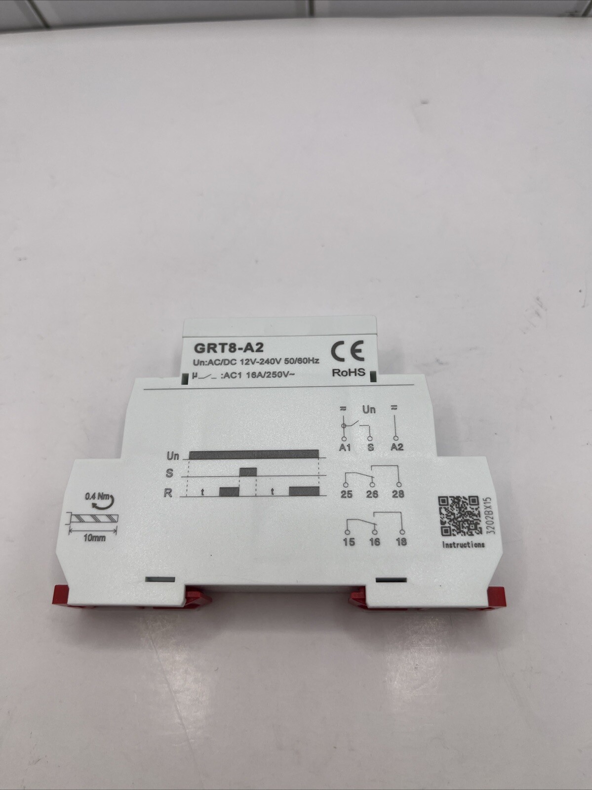 GRT8-A2 Timer Relay AC230V AC/DC 12V-240V Single Function Din Rail Time Relay…