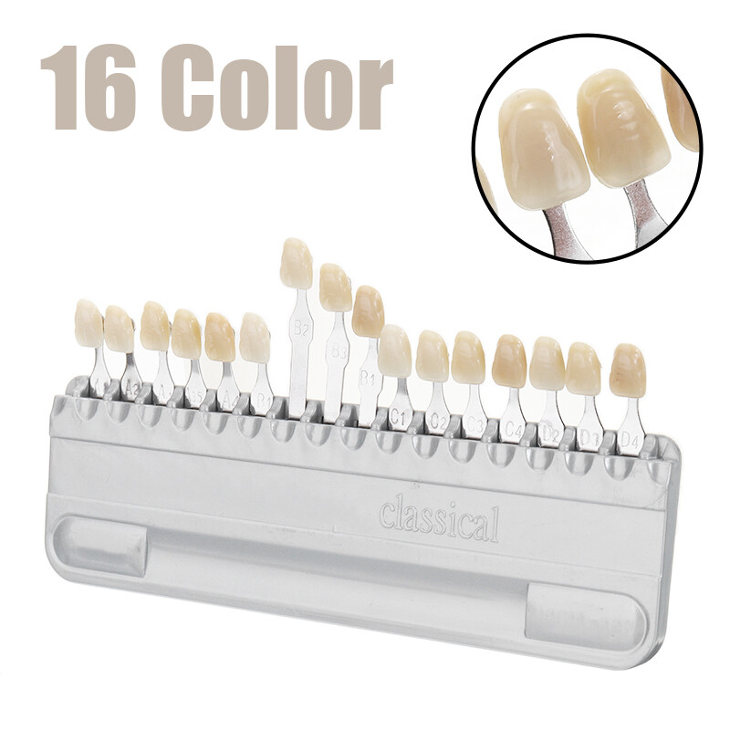 Shade Guide Teeth Dental Materials Durable New A1-D4 16 Colors