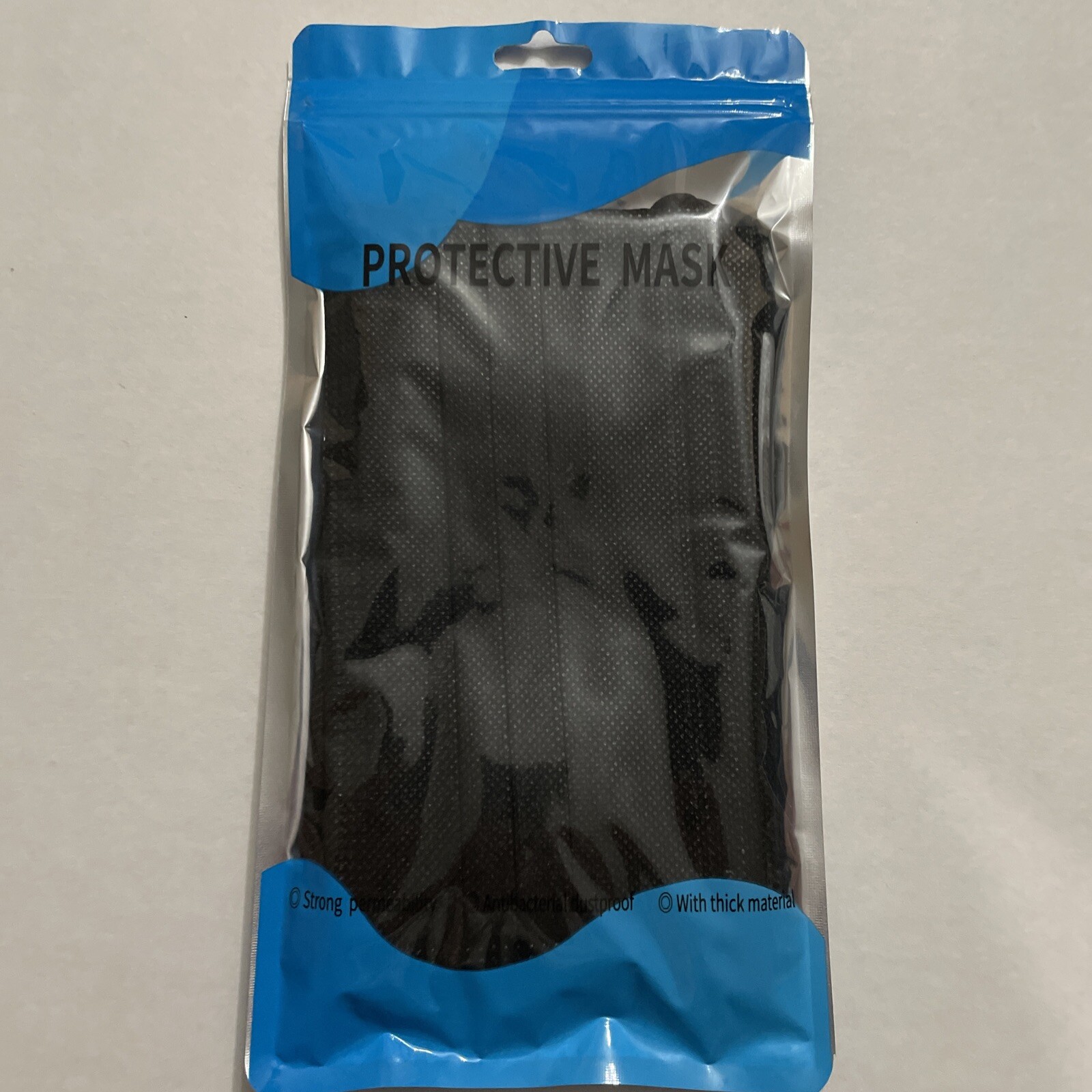 10 PCS Disposable Face Mask Non Medical Surgical 3 Ply Ear loop Black Masks