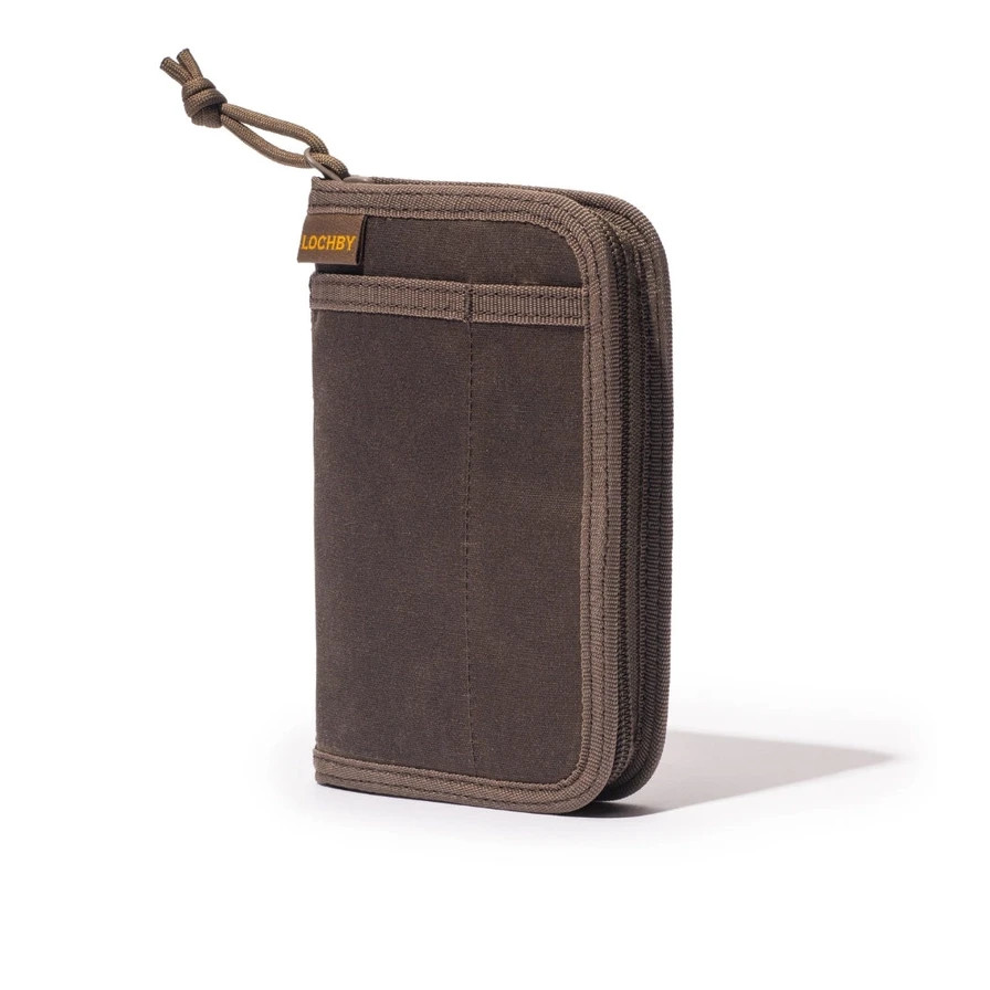 LOCHBY Pocket Journal Brown | Notebook Cover | Water Resistant Waxed Canvas