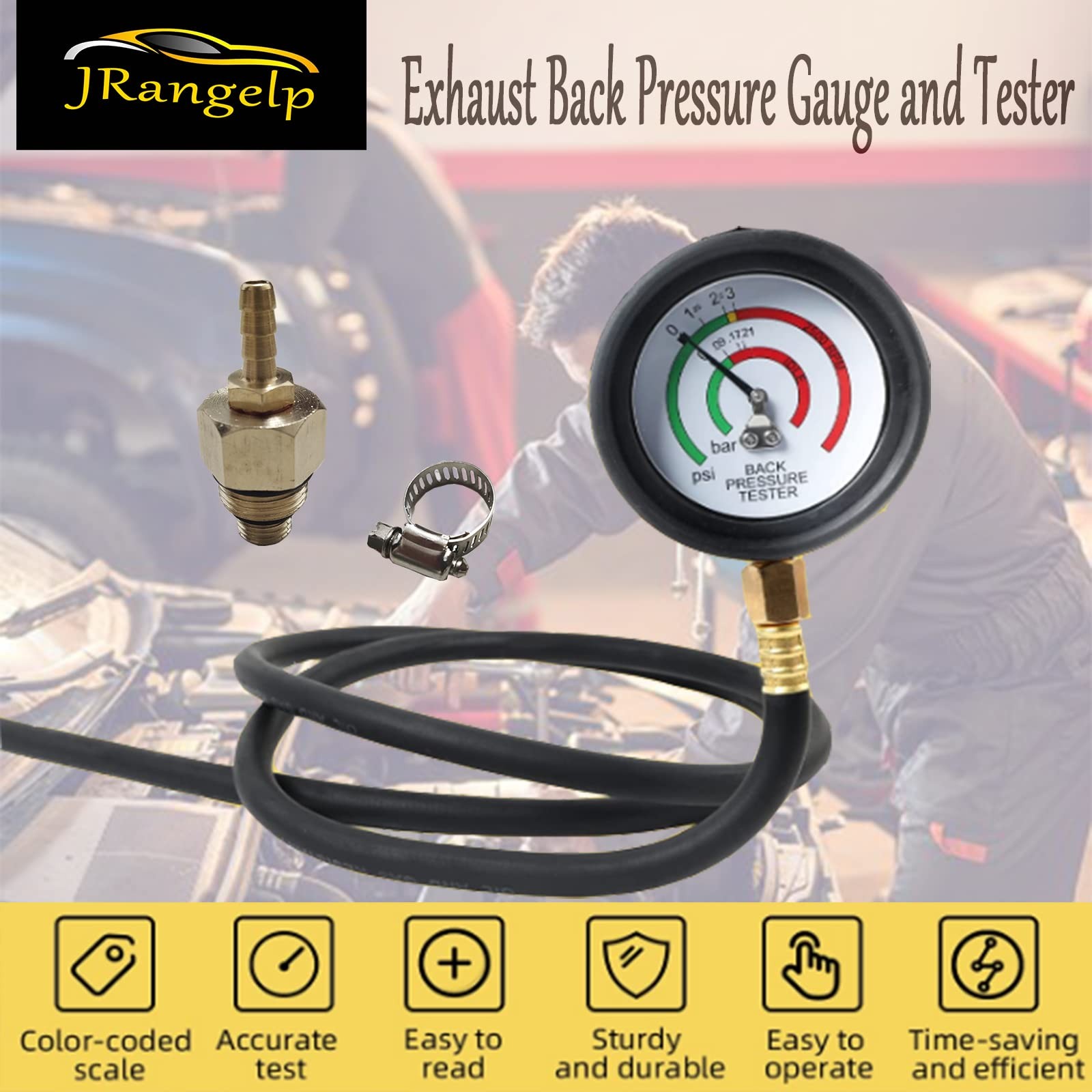 Exhaust Back Pressure Tester Car Catalytic Converter Clog Exhaust…
