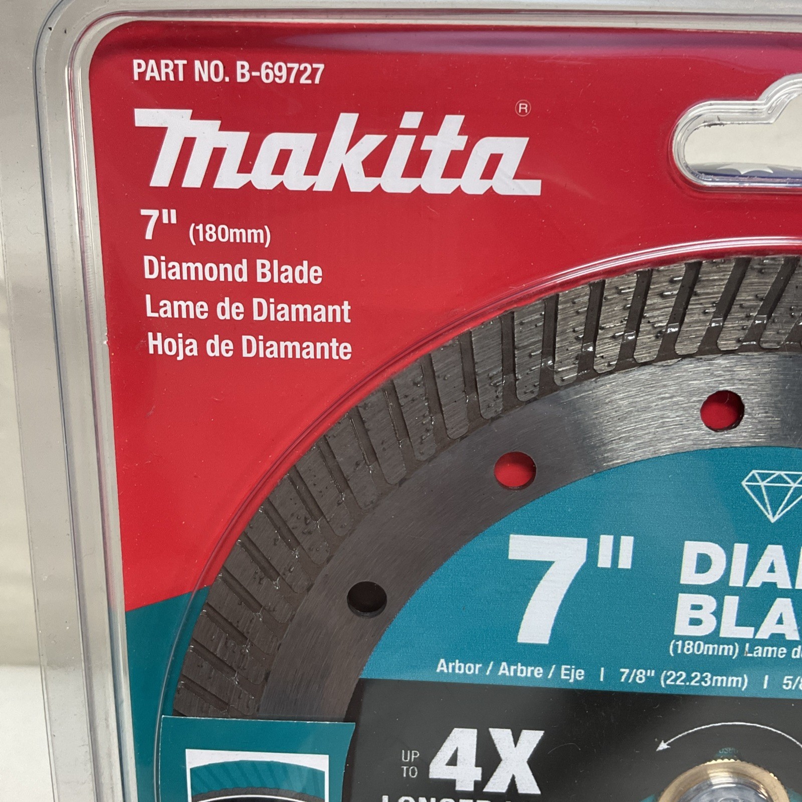 Makita General Purpose Turbo Diamond Saw Blade 7″ B-69727- Free Shipping