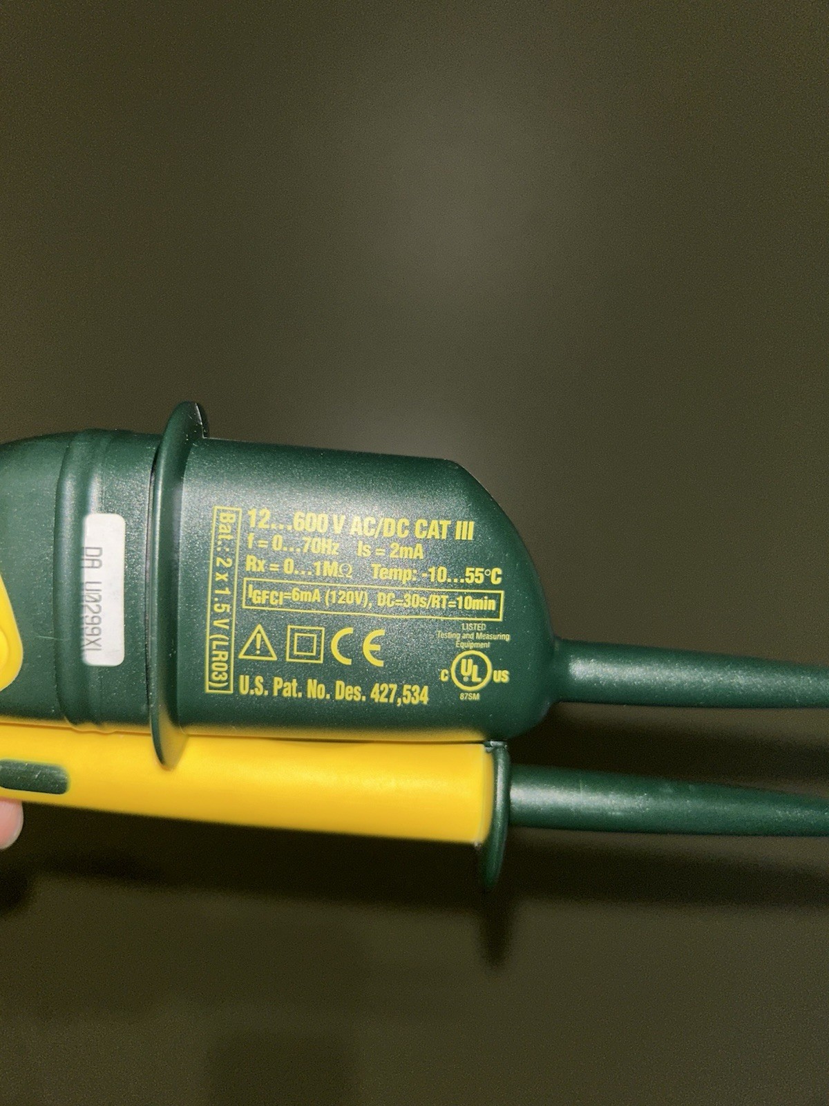 GREENLEE DVC-10 ELECTRICAL GFCI TESTER LED DISPLAY