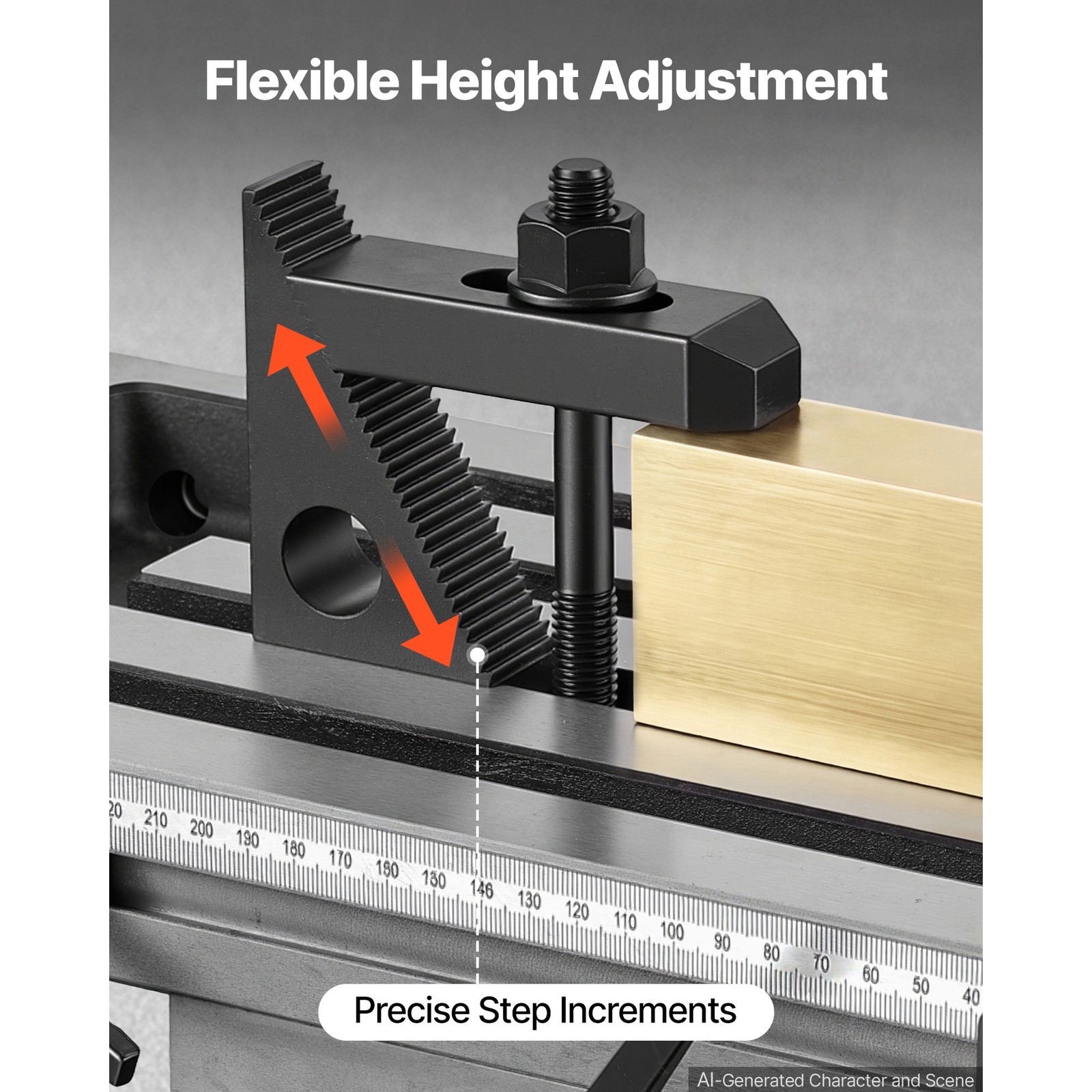 Uimoso 58-Piece 5/8″ T-Slot Clamp Kit with 1/2″-13 Threaded Studs