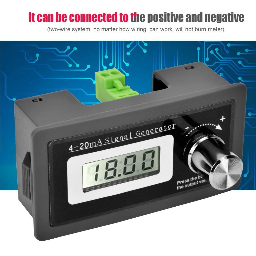 4-20mA Signal Generator, 3-21mA Adjustable High Precision DC Current Analog S…