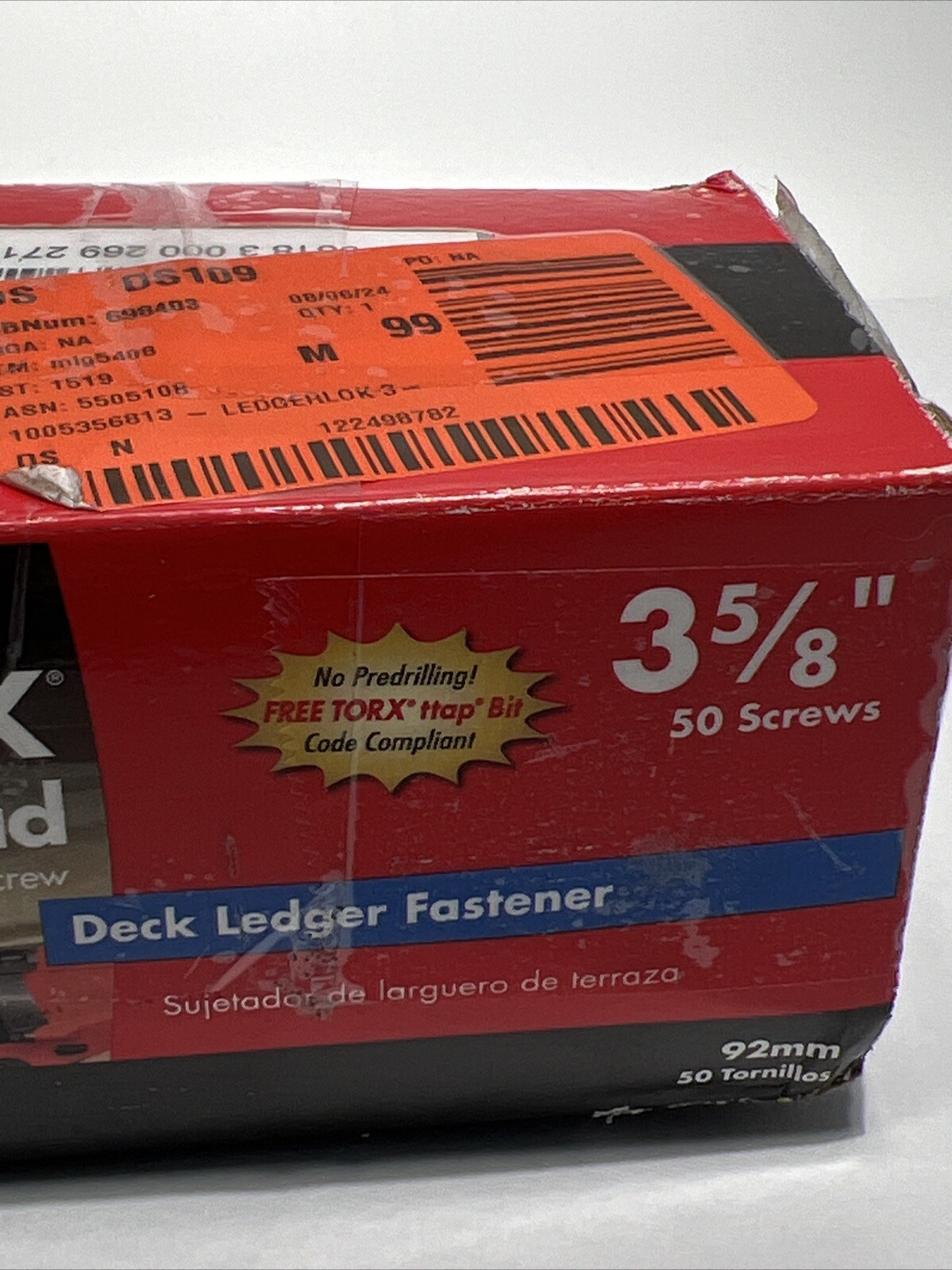Star Flat Head Epoxy Wood Screws 12 x 3-5/8″ FMLLF358-50 No Drill Bit