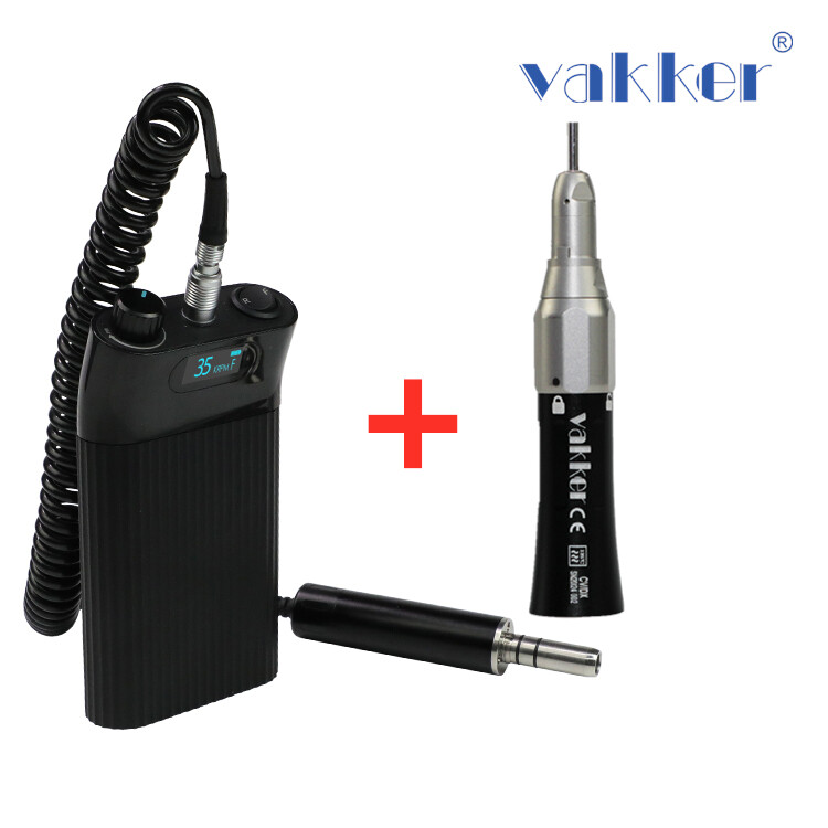 Dental E-Type Electric Polishing Micro Motor + Straight Low Speed Handpiece