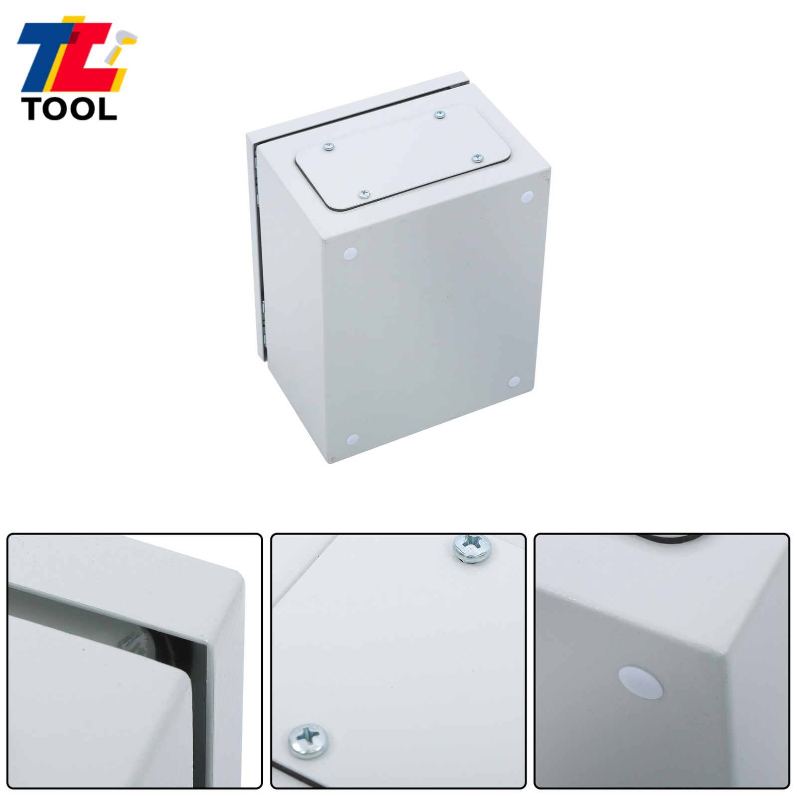 10x8x6″ Carbon Steel Electrical Box, IP65 Waterproof NEMA 4X Rated, Heavy-Duty