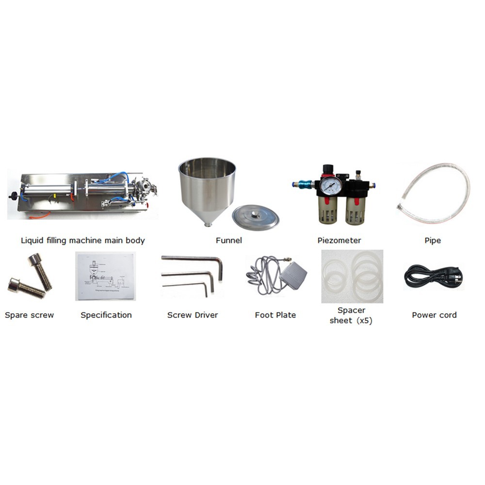 1000-5000ml Pneumatic Liquid Paste Filling Machine Stainless Packing Machine