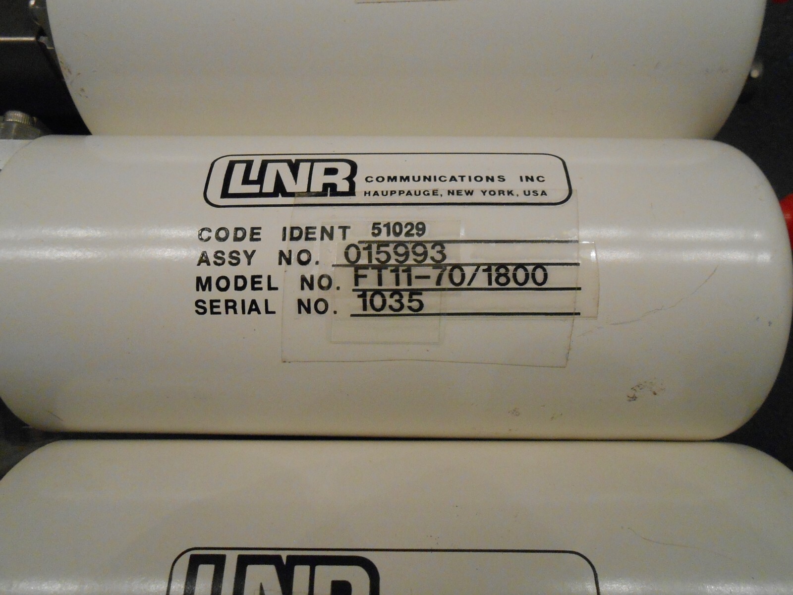 KU BAND LNA, LNR COMMUNICATIONS, MODEL FT11-70-1800, 10.9-12.2 GHz, GAIN 48db