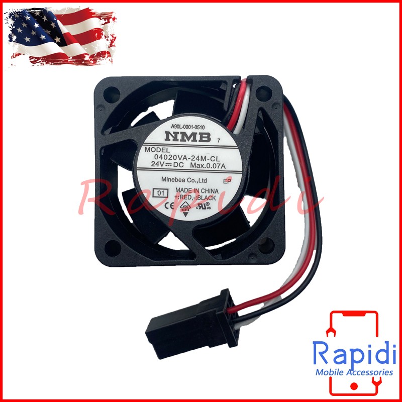 2* FANUC Machine Cooling Fan For NMB 04020VA-24M-CL 24V 0.07A A90L-0001-0510