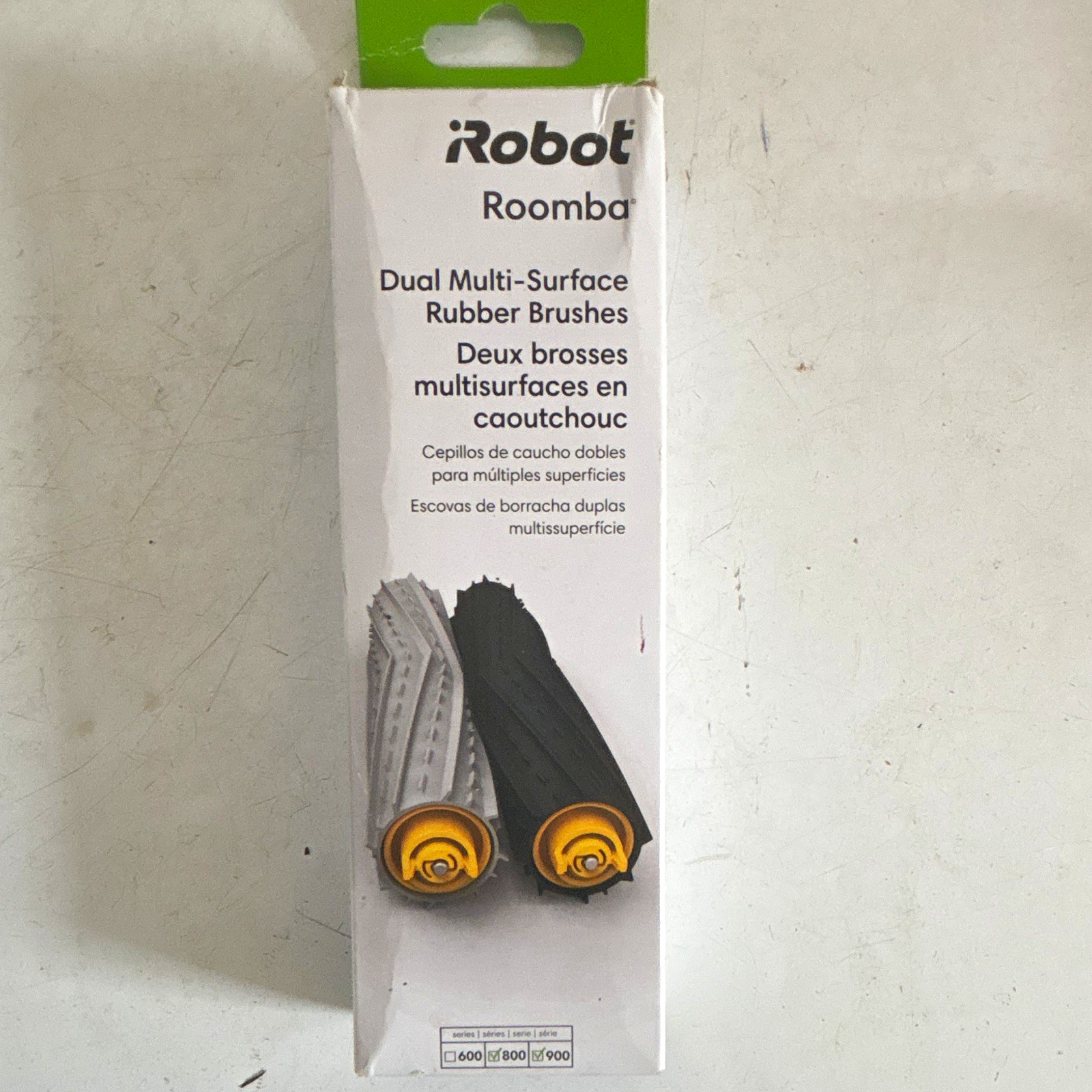 iRobot Roomba Dual Multi-Surface Rubber Brush Replacement Set for 800/900