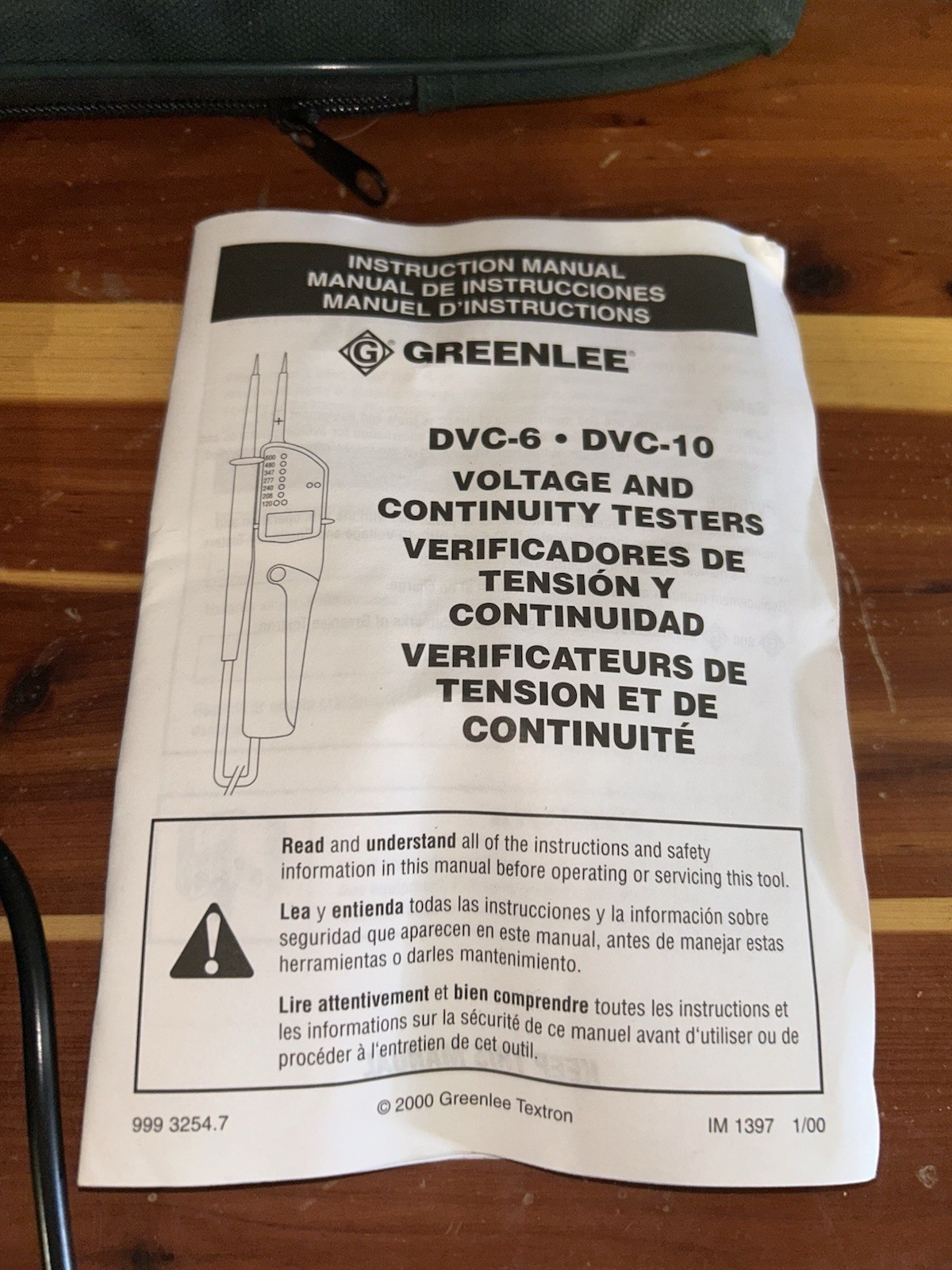 GREENLEE DVC-10 ELECTRICAL GFCI TESTER LED DISPLAY
