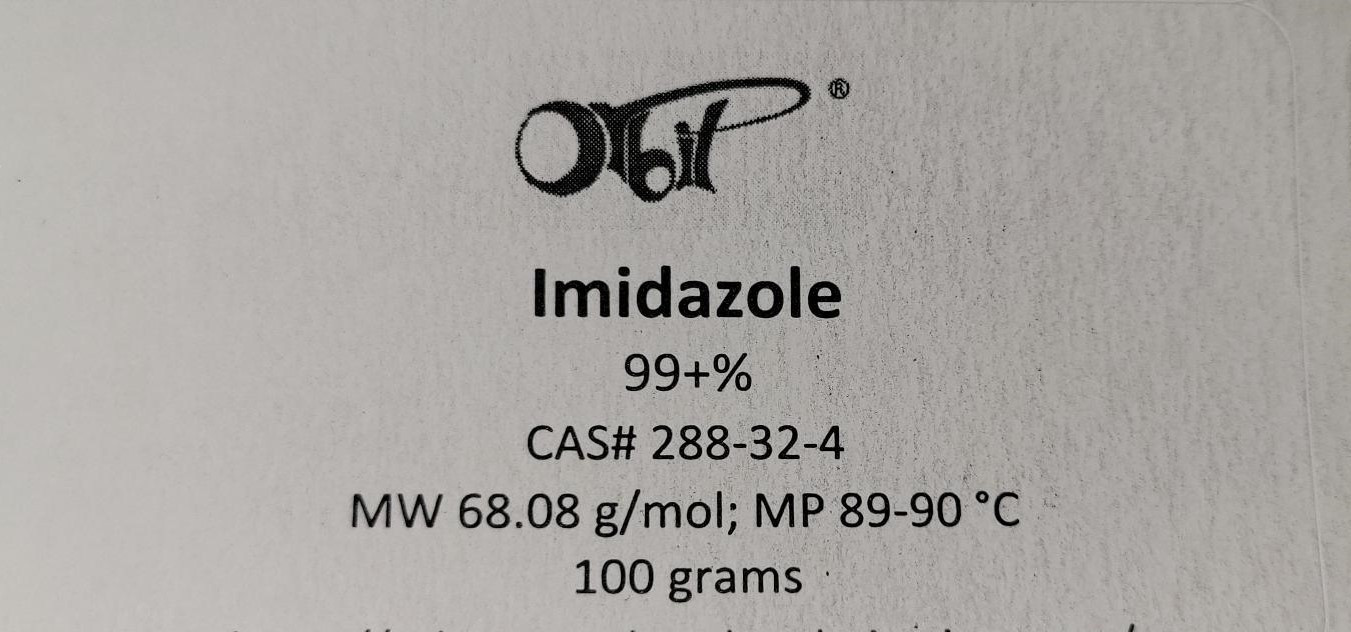 IMIDAZOLE (100 g) 99+% [CAS# 288-32-4] Amine Base Reagent Organic Synthesis