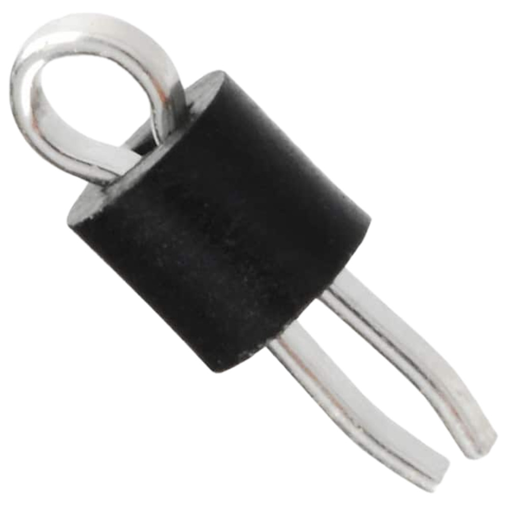 Pack of 8 5006 Black PC Test Point, Compact Phosphor Bronze Silver Plating 0.063