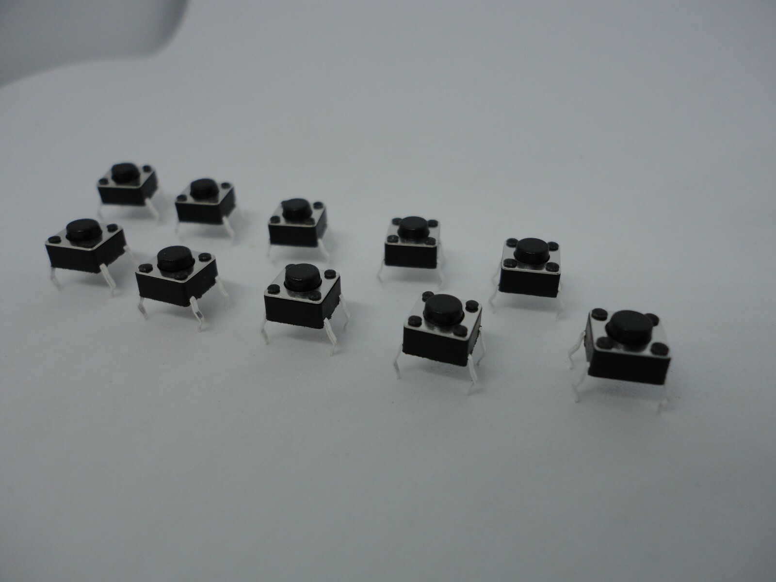 10 Pcs Pack Lot 6x6x4.3mm Momentary Push Micro Button Tactile Switch DIP 4 Pins