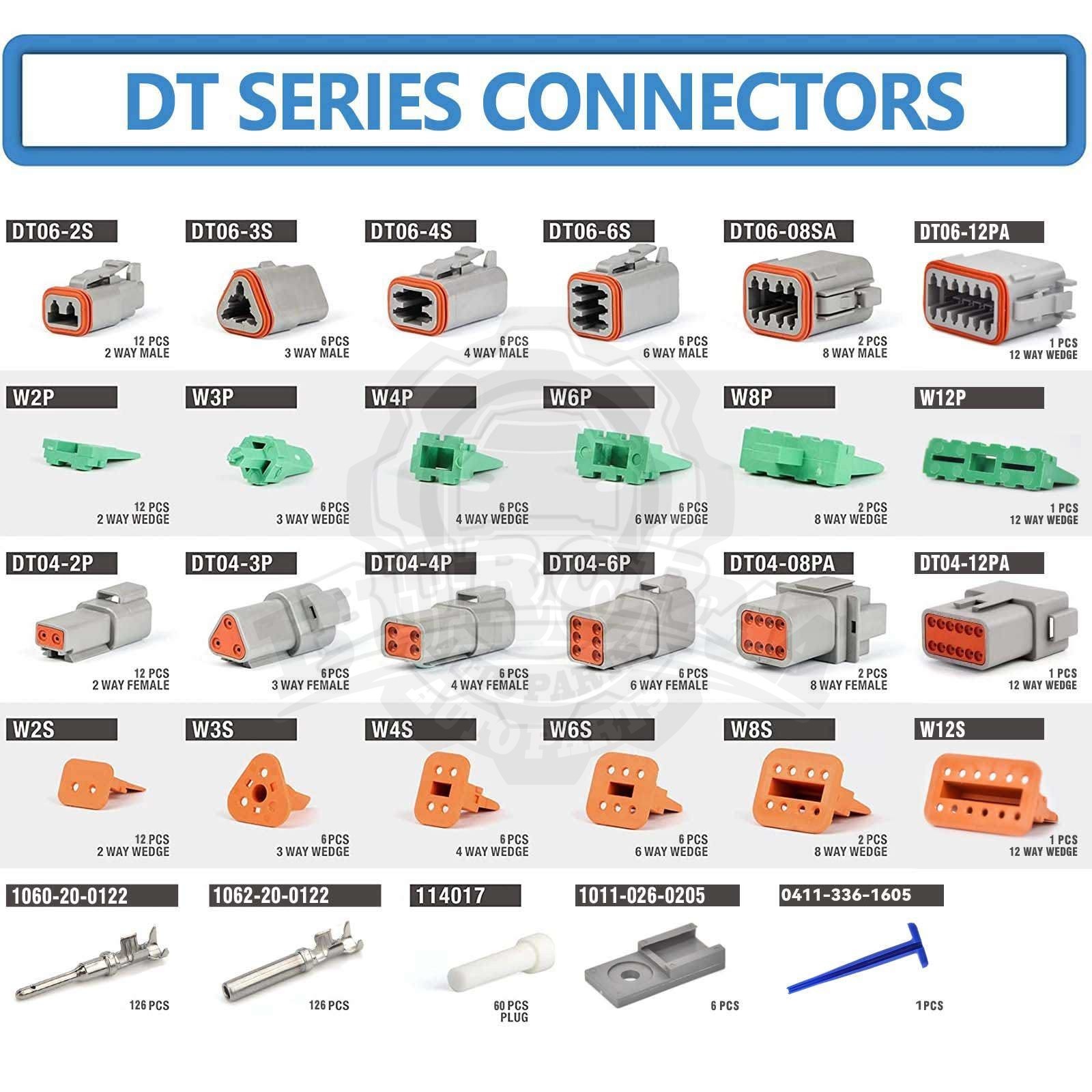 1650PCS Genuine Deutsch Connector Kit Stamped Contacts For 14,16,18,20 GA.WIRE