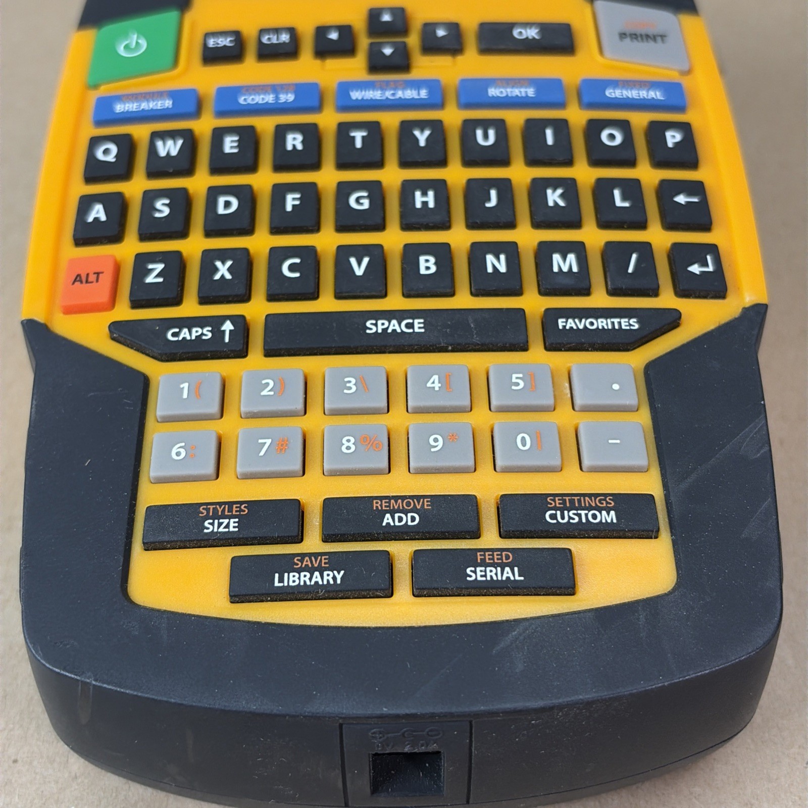 FOR PARTS DYMO Rhino 4200 Industrial Label Maker Unit Only NOT WORKING