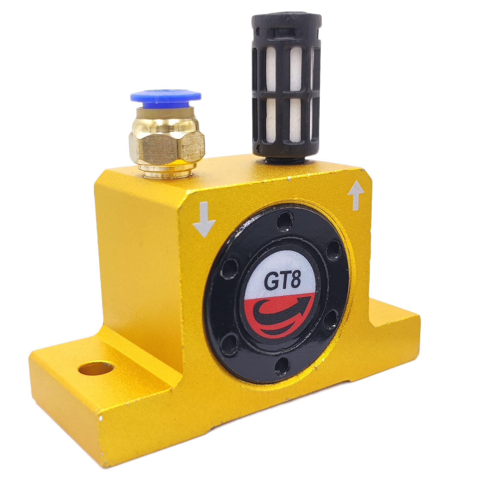 GT Series 1/8″ 1/4″ 3/8″ Industrial Pneumatic Air Turbine Vibrator +Silencer US
