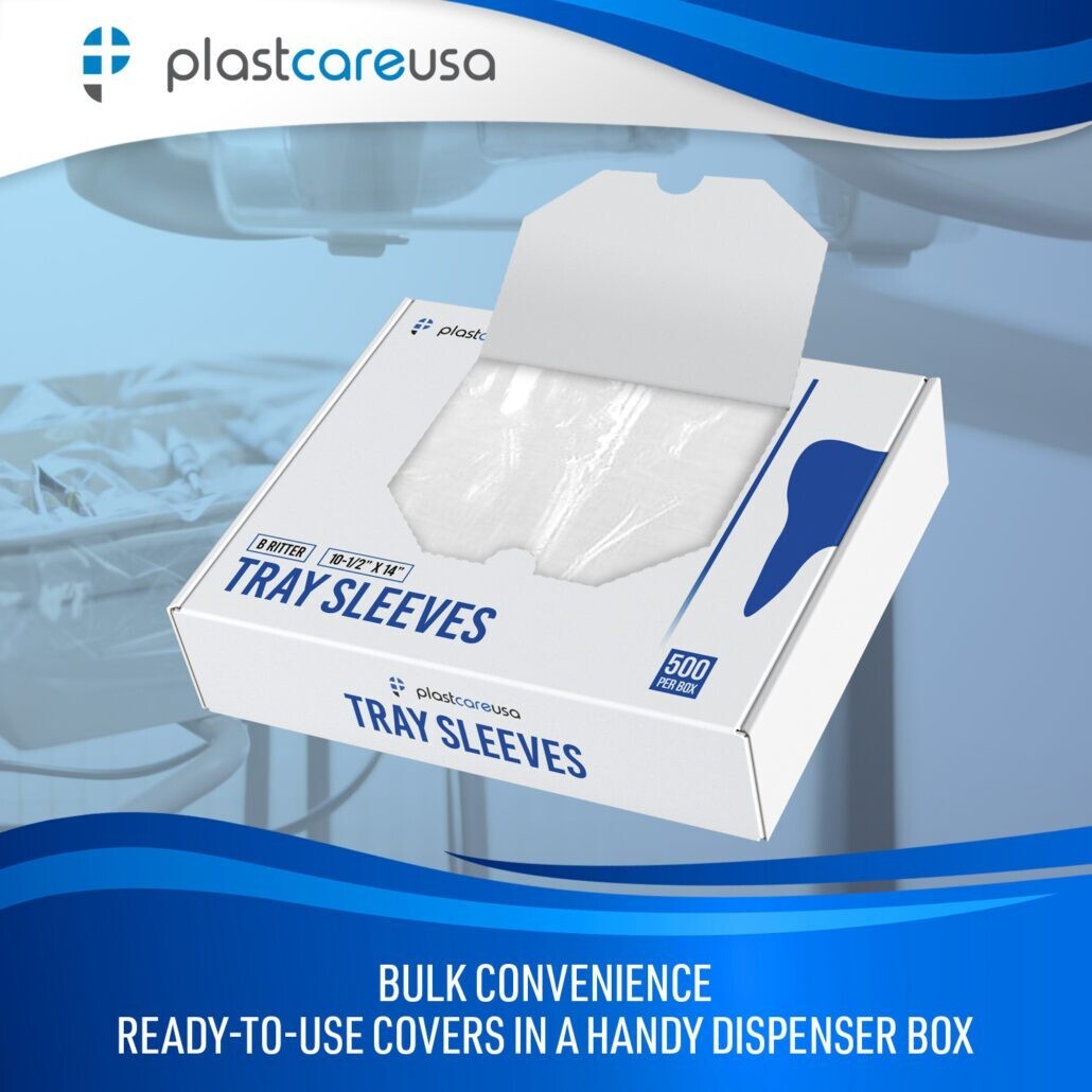 Dental Tray Sleeves 10.5″ x 14″ – B Ritter Style | 500 to 3000 PCS | Disposable