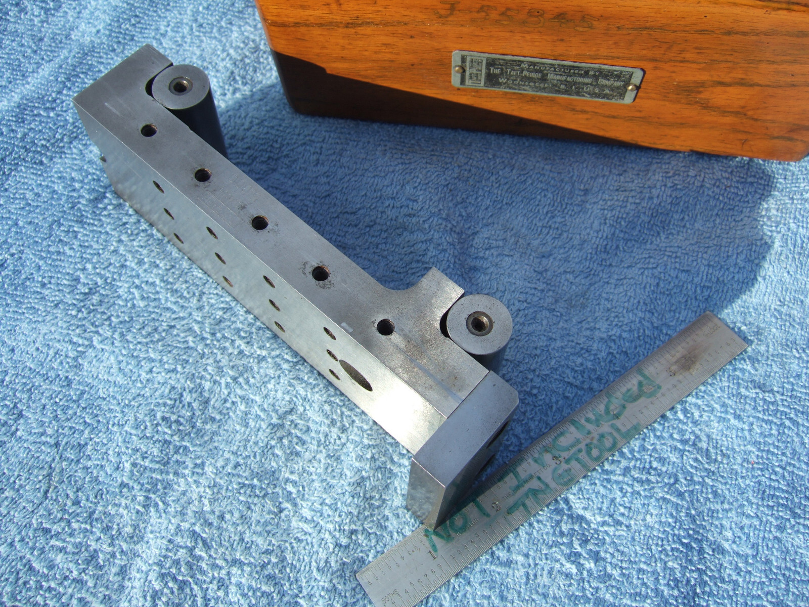 SINE PLATE TAFT-PEIRCE SINE PLATE 1A TOOLMAKER MACHINIST GRIND INSPECT EDM MILL