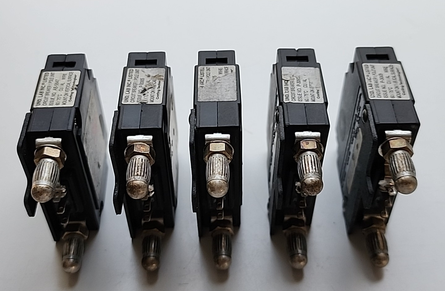 5x CARLING CTI-X0-12-003-A71-MJ 50A 80V BULLET STYLE CIRCUIT BREAKER[MC-4]