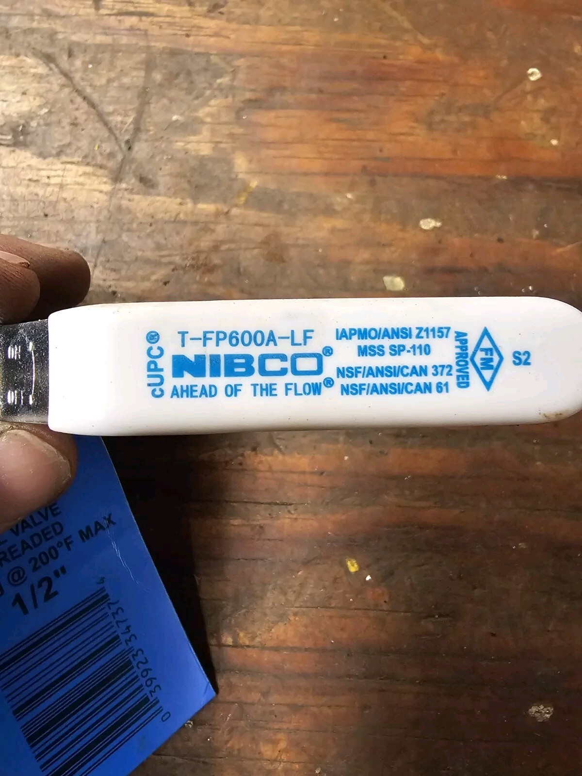 NIBCO 1/2″ THREADED BRASS BALL VALVE LEAD FREE TFP600A-LF