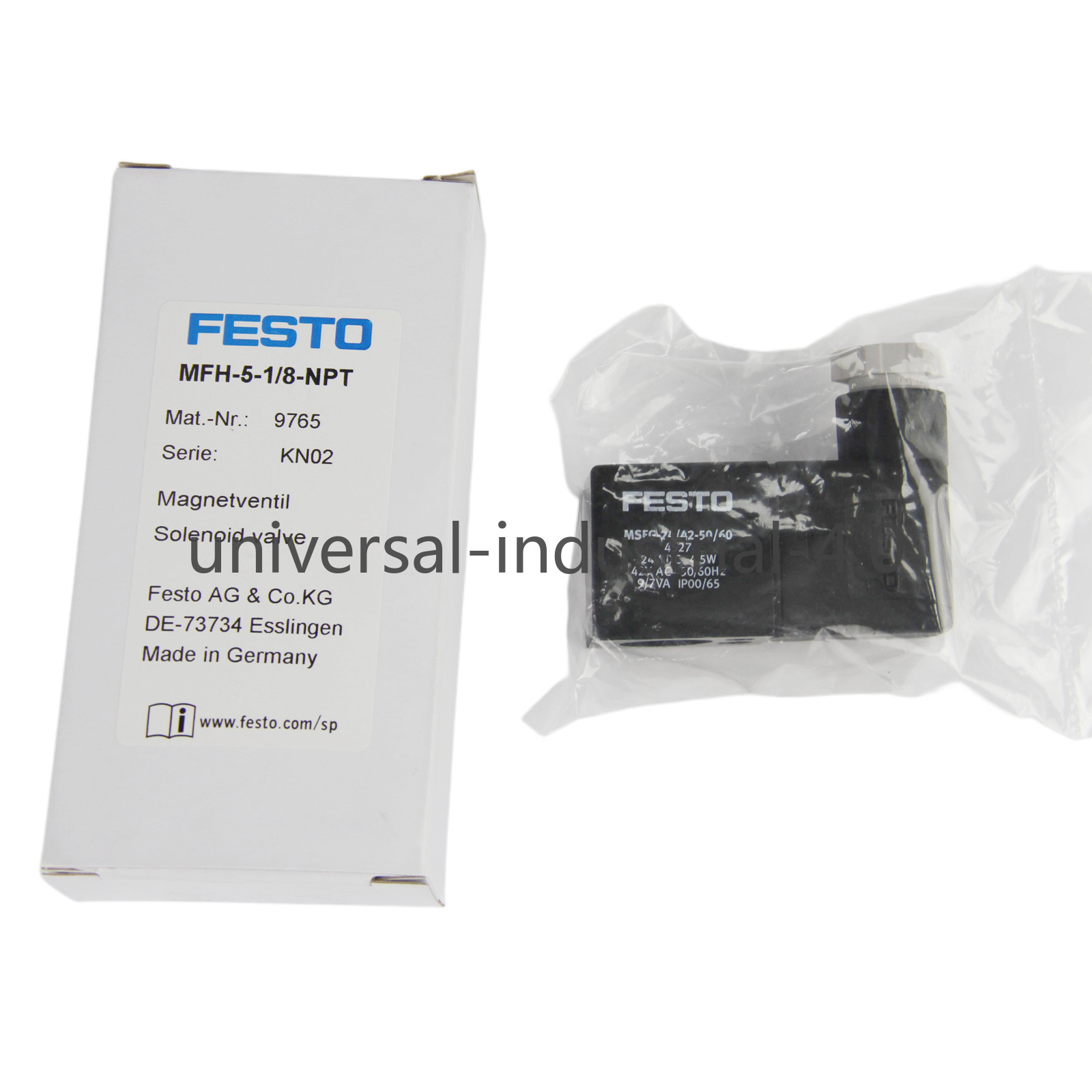 1Pc New FESTO MFH-5-1/8-NPT 9765 Solenoid Valve – US Stock