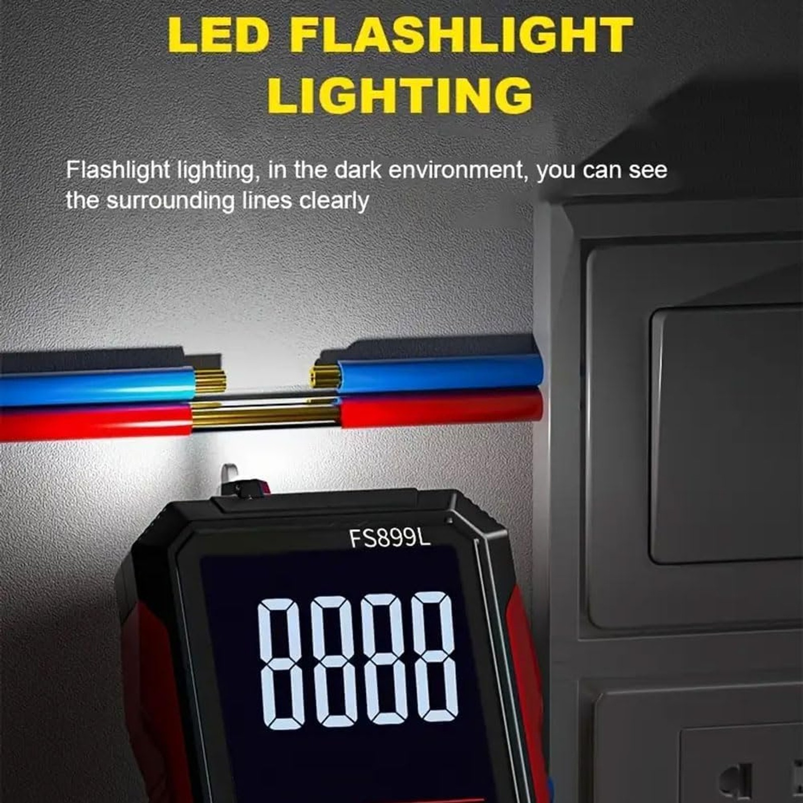 Digital Multimeter FS899L Upgraded – USB Rechargeable(FS899L+Bag) | 6000 Counts