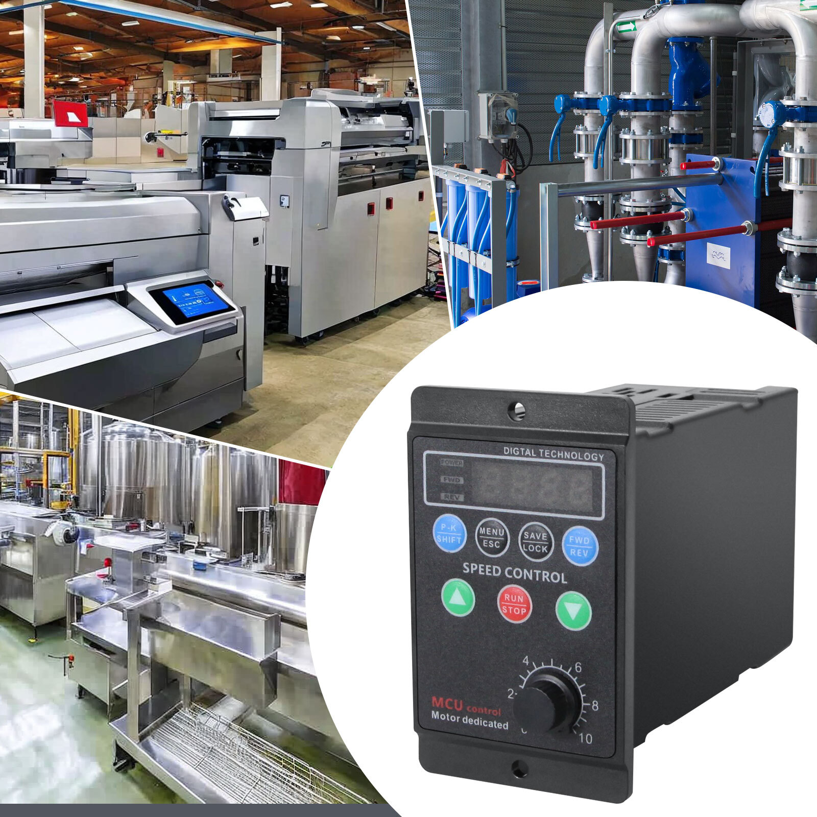 Single To 3 Phase 750W 1HP 220V Variable Frequency Drive Inverter VFD VSD 1-99HZ