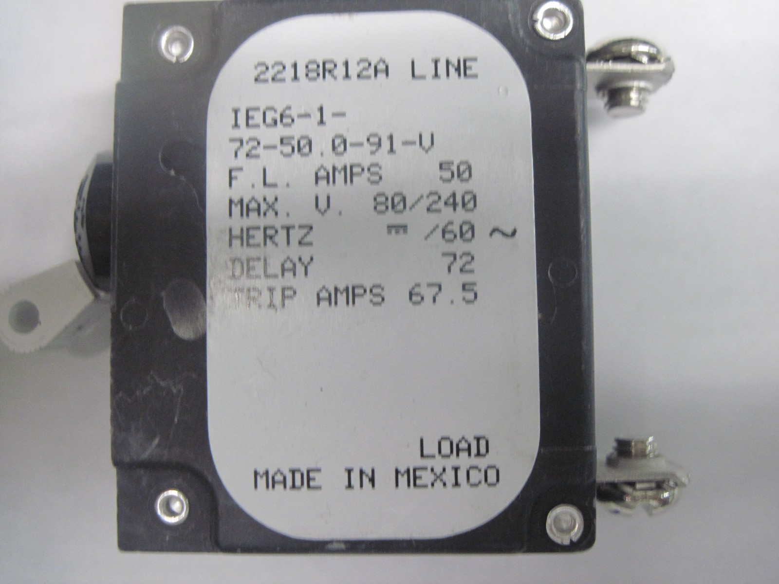 IEG6-1-72-50.0-91-V AIRPAX